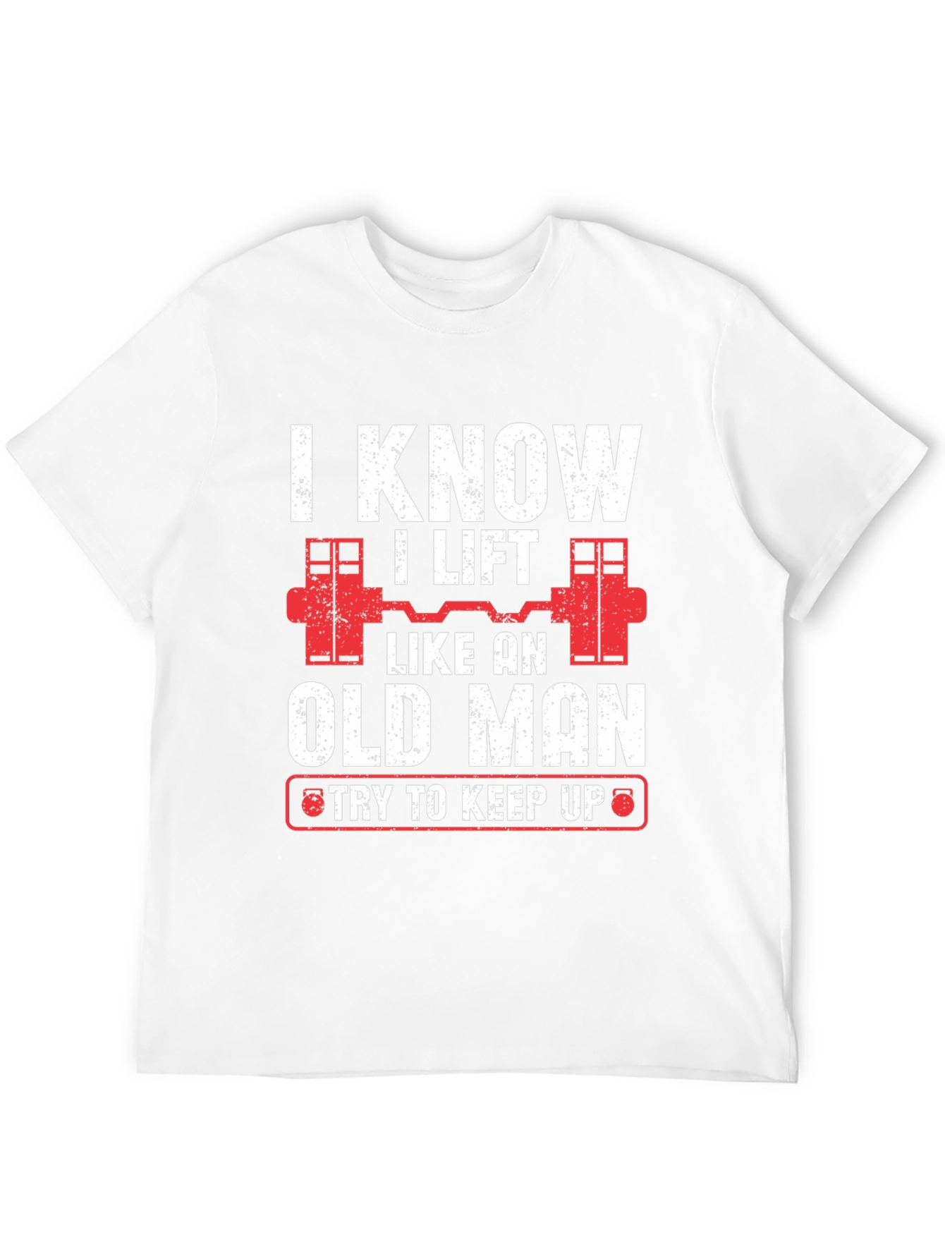 Black I Know I Lift Like An Old Man T-Shirt view 12