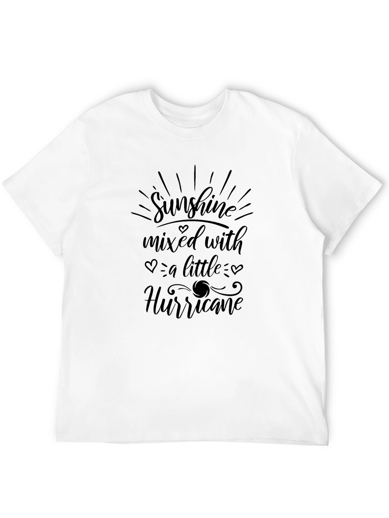 Black Sunshine & Hurricane Graphic Tee - Black T-Shirt view 12