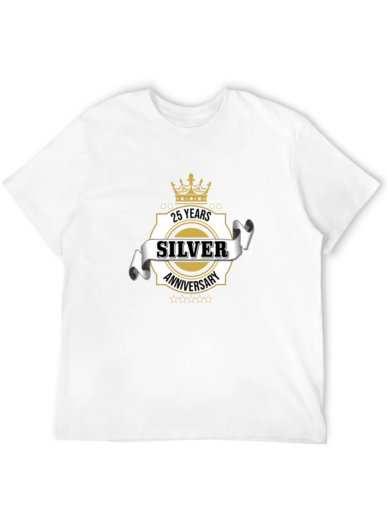 Black 25th Silver Anniversary Graphic T-Shirt view 12
