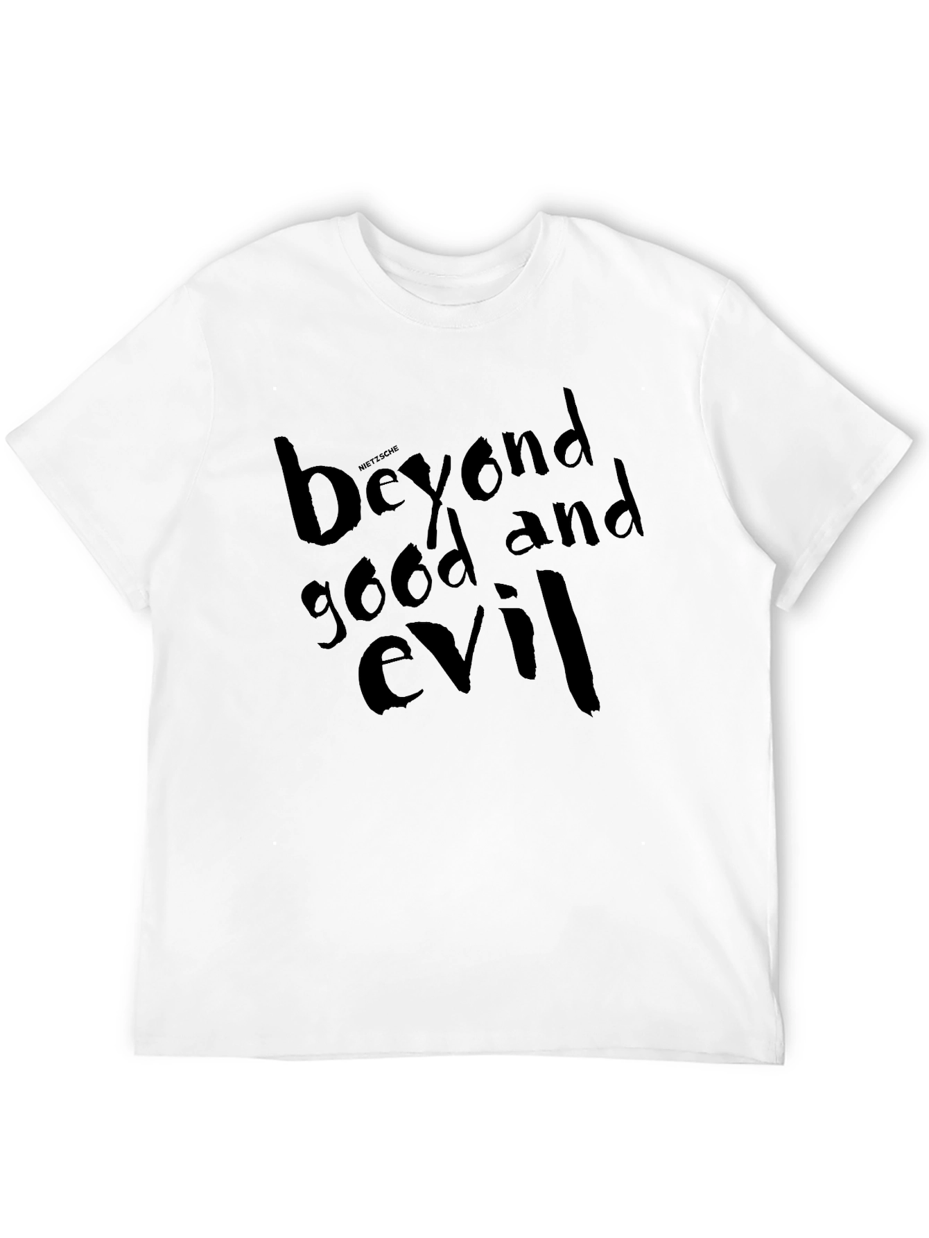 Black Beyond Good and Evil Black Graphic T-Shirt view 12