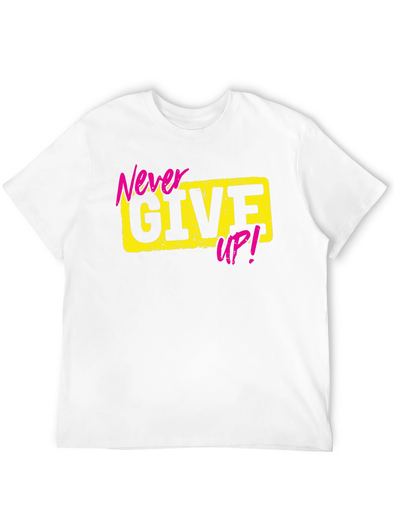 Black Never Give Up Graphic Tee view 12