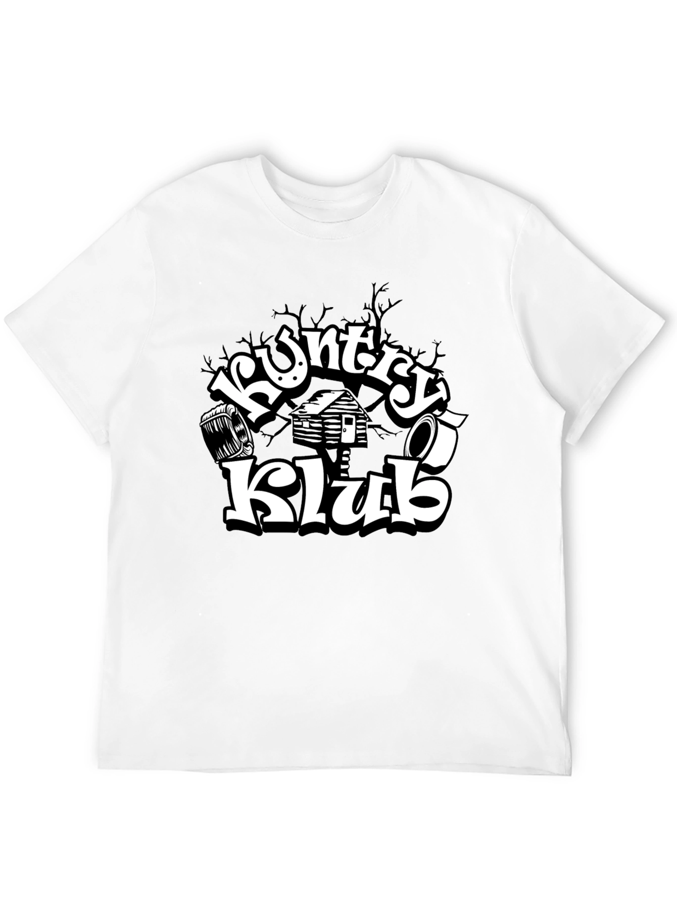 Black Kuntry Klub Graphic T-Shirt - Black Cotton Tee view 12