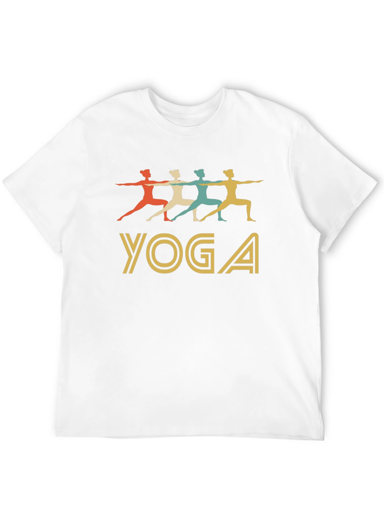 Black Yoga Pose Graphic Tee - Soft Cotton Blend T-Shirt view 12