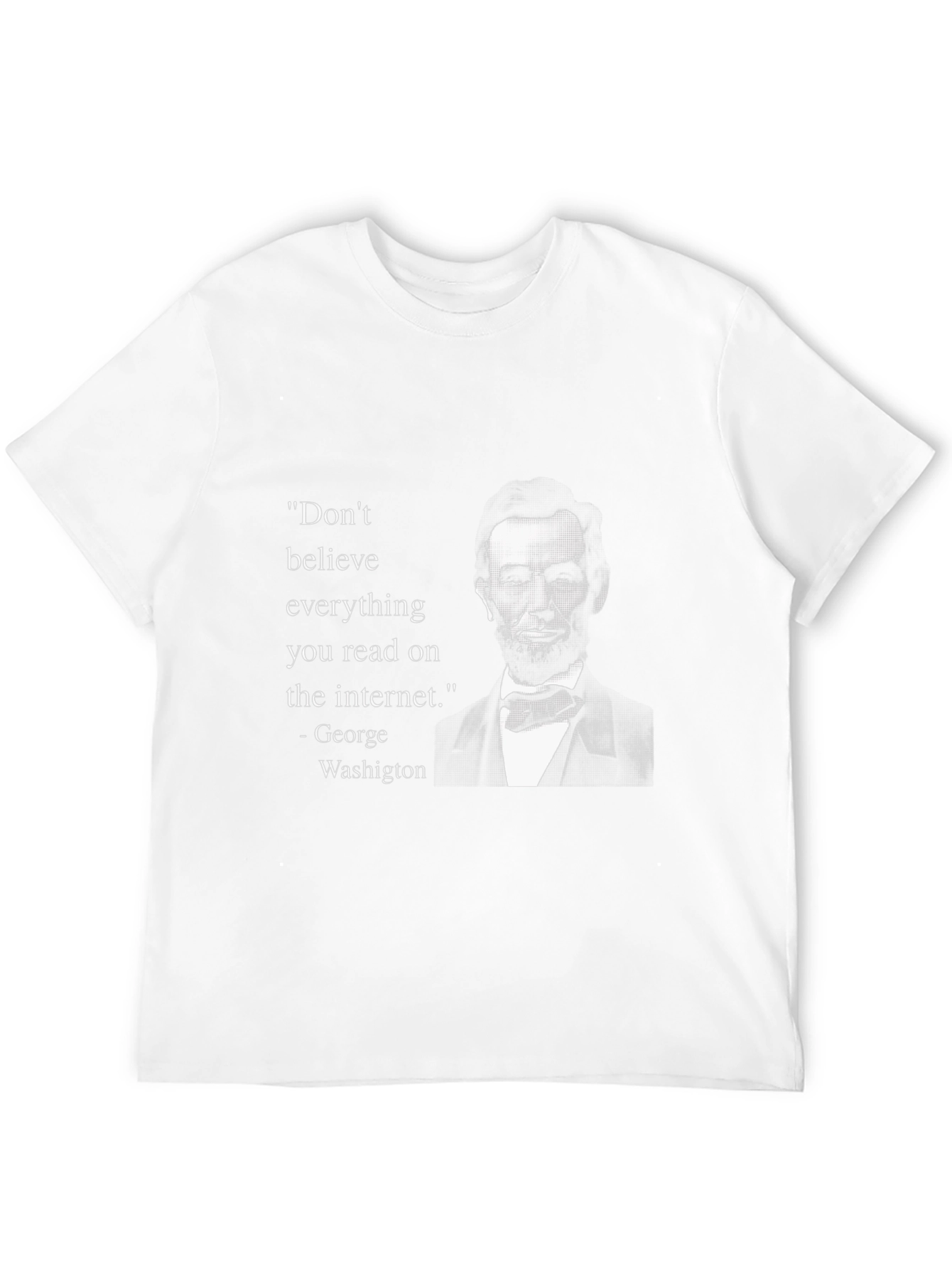Black Internet Quote T-Shirt - George Washington view 12