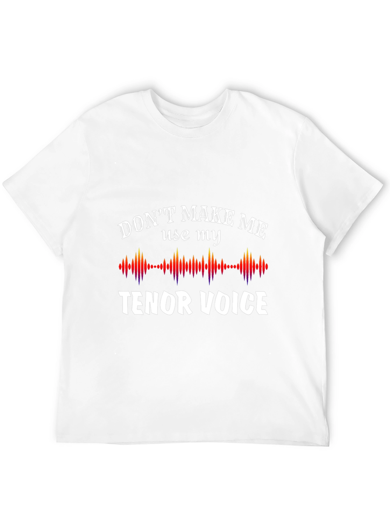 Black Tenor Voice Graphic Tee - Funny Music Lover Shirt view 12