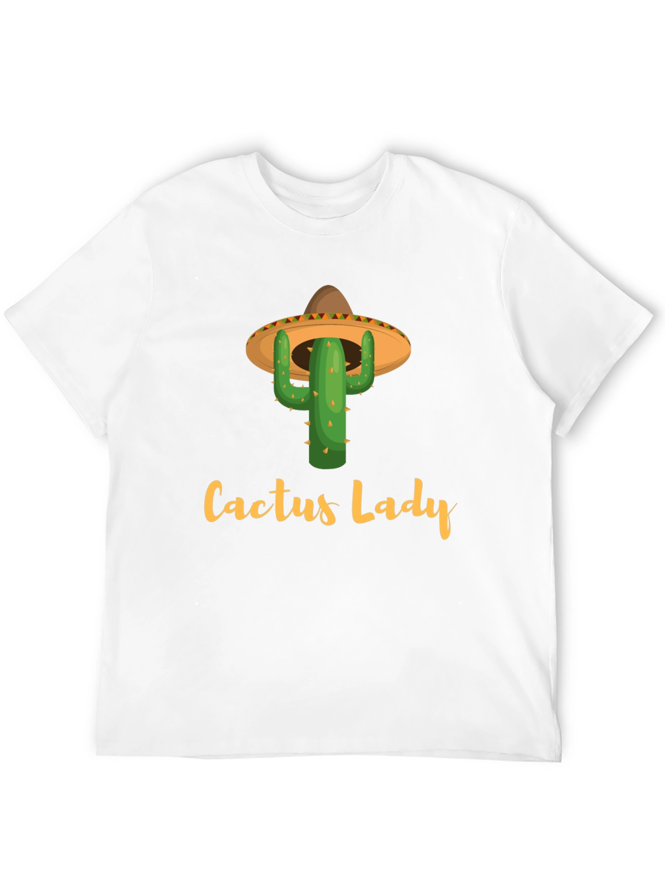 Black Cactus Lady Graphic Tee -  Fun Novelty Shirt view 12