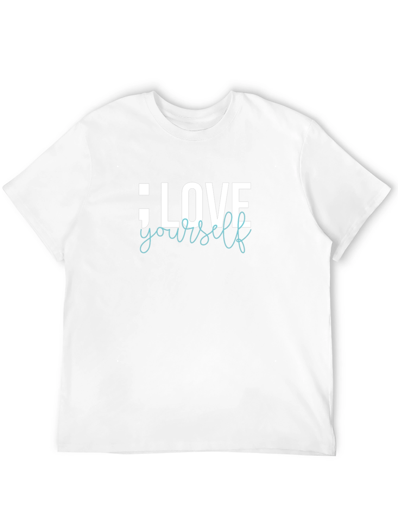 Black Love Yourself Black Graphic Tee view 12