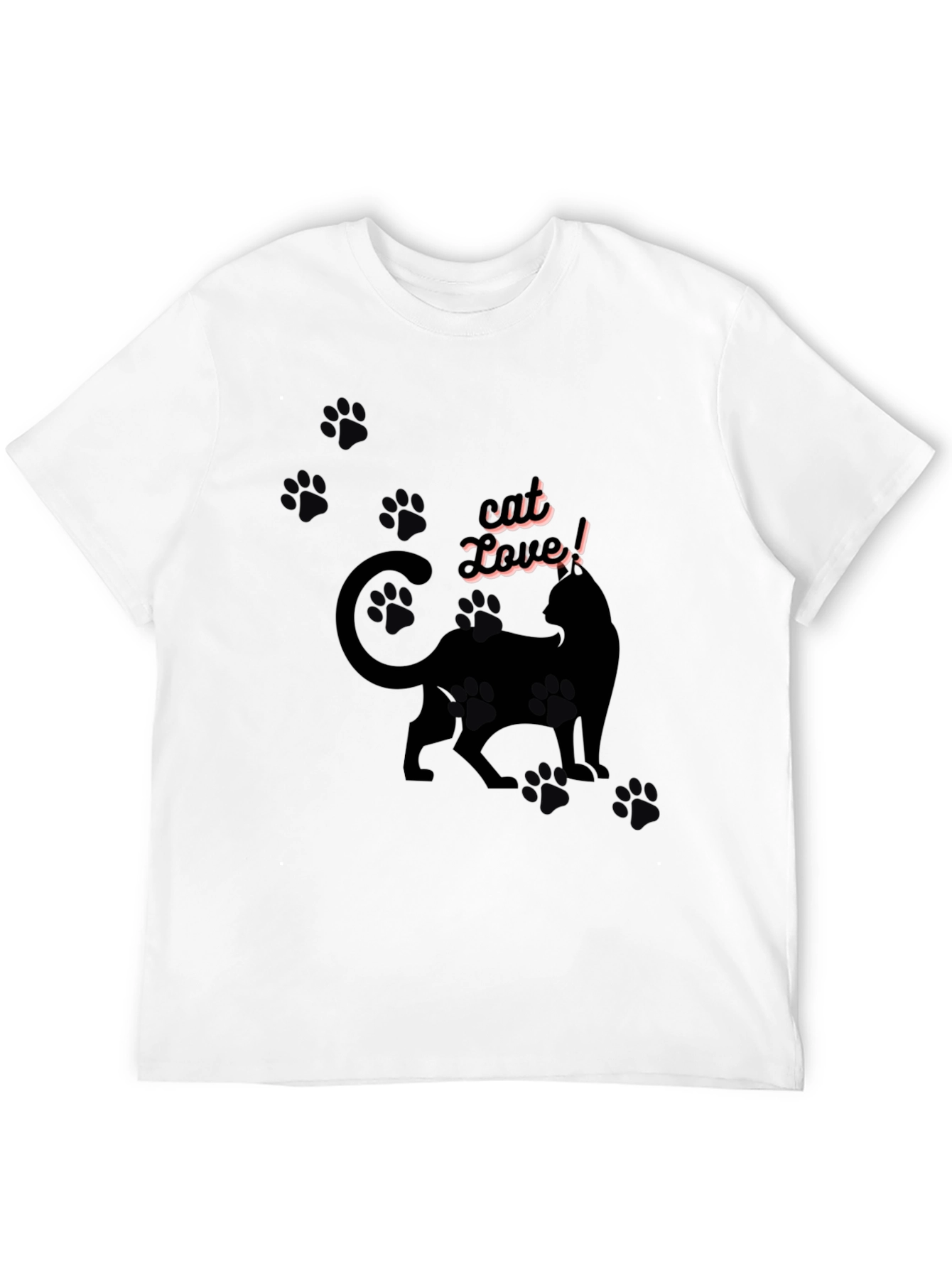 Black Cat Lover T-Shirt - Black Cat Design view 12