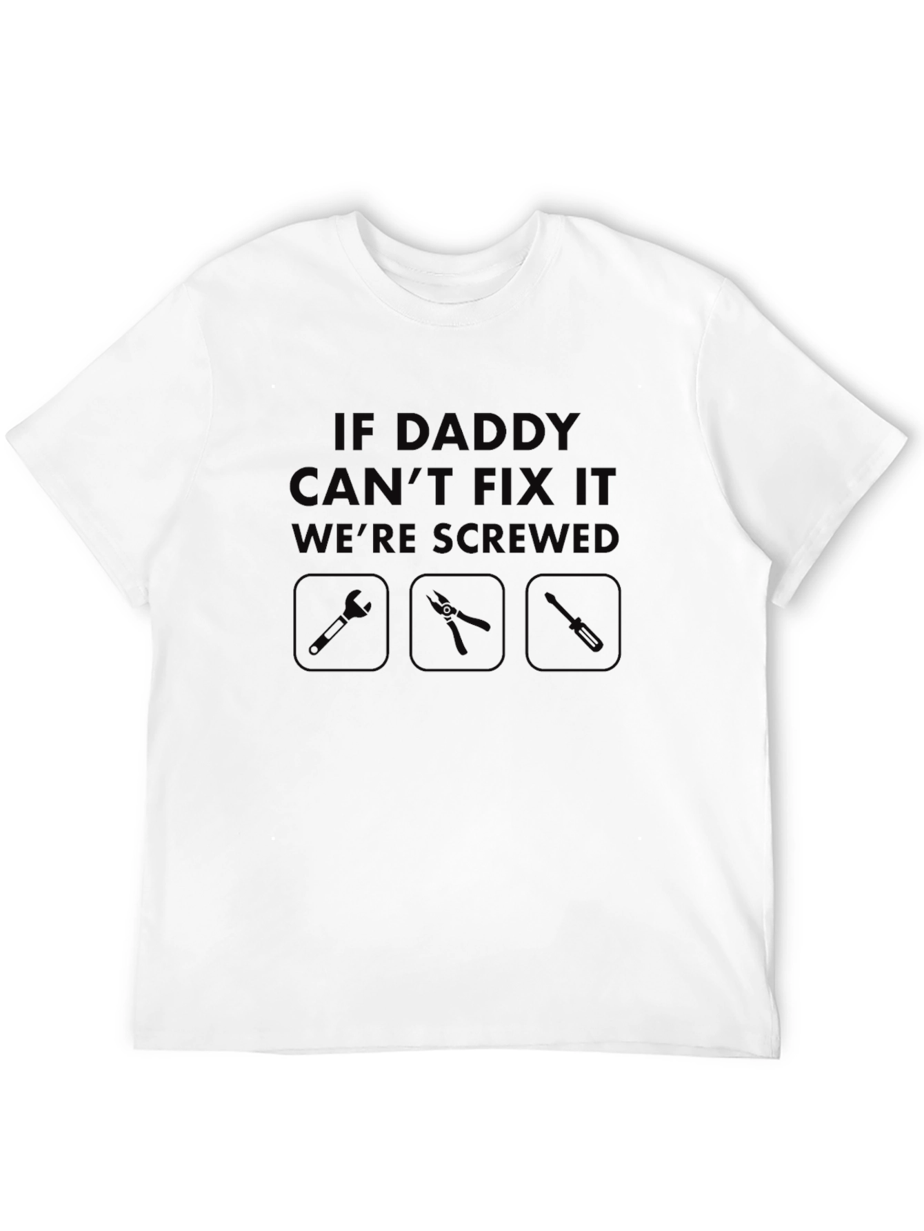Black Daddy Can Fix It T-Shirt - Funny Gift for Dad view 12