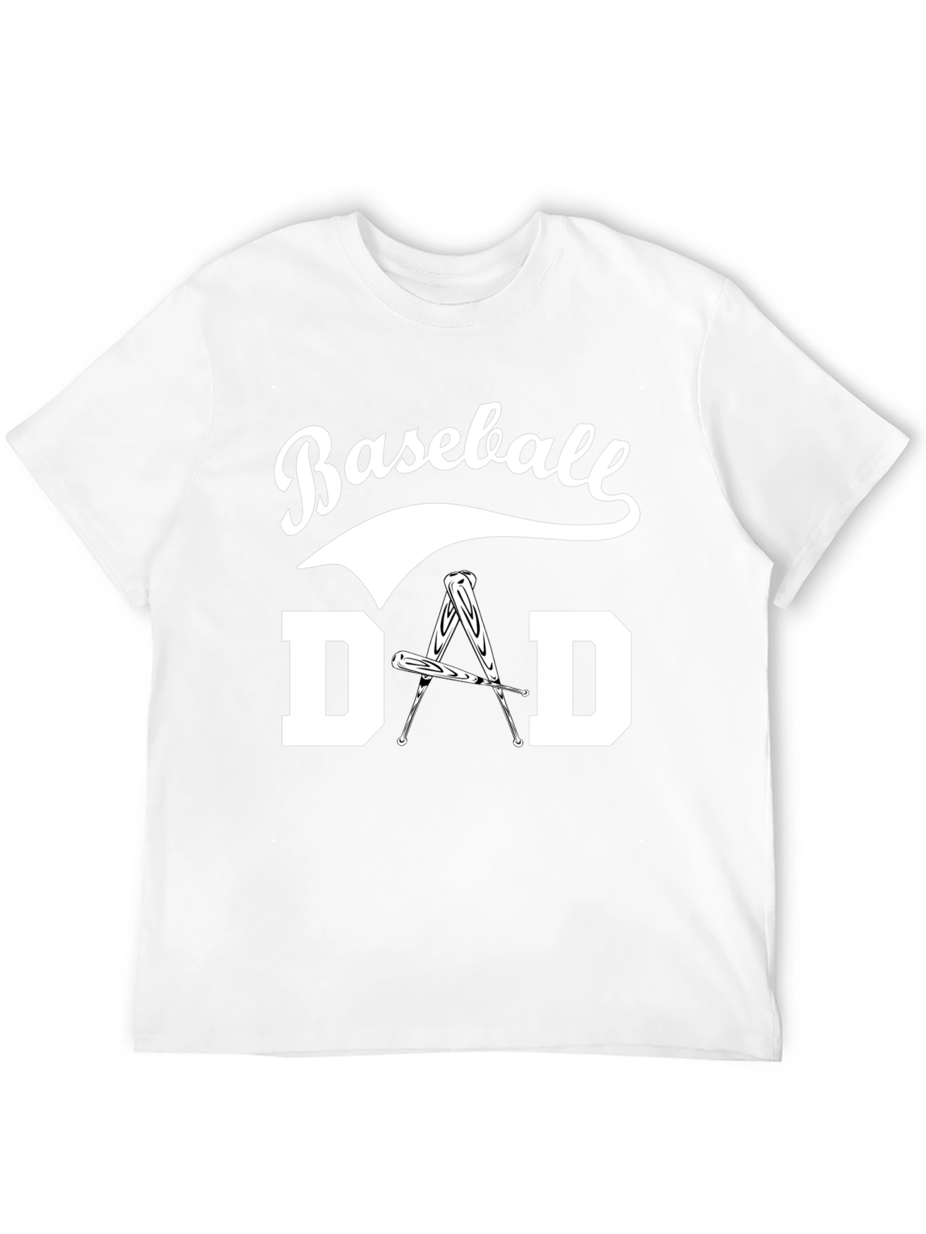 Black Baseball Dad T-Shirt view 12