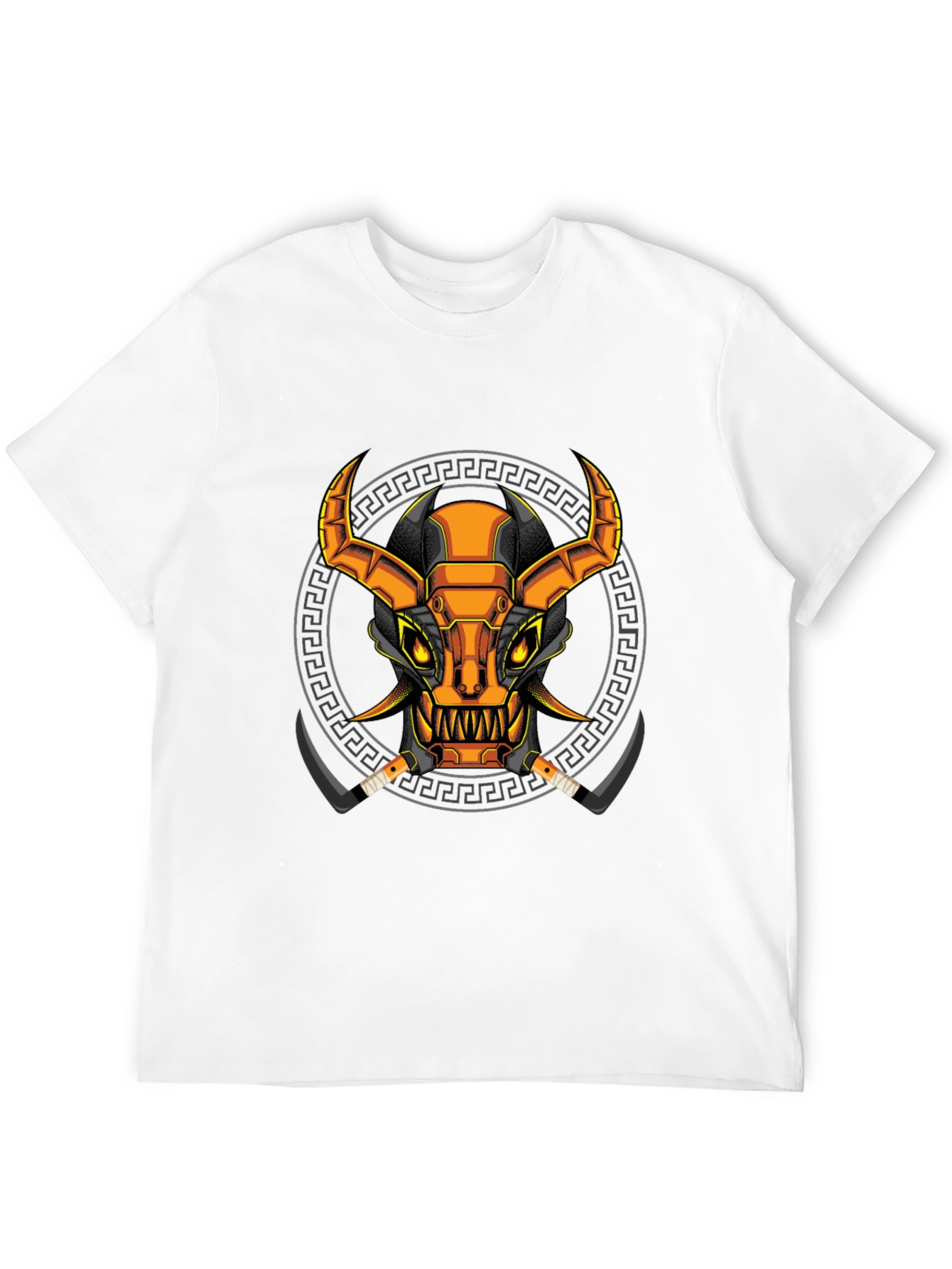 Black Cyberpunk Bull T-Shirt - Unique Graphic Tee view 12