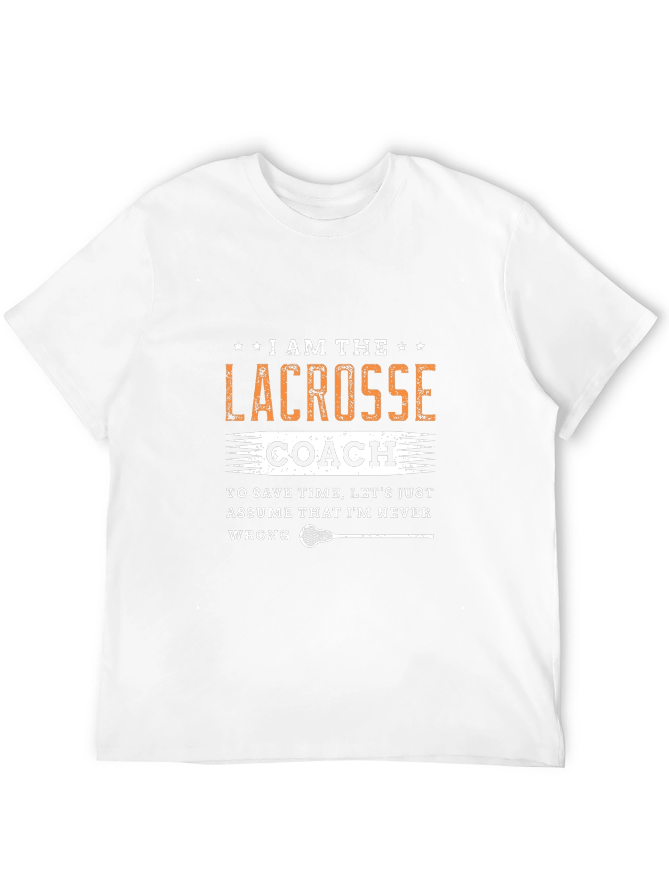 Black Lacrosse Coach T-Shirt - Never Wrong Tee view 12