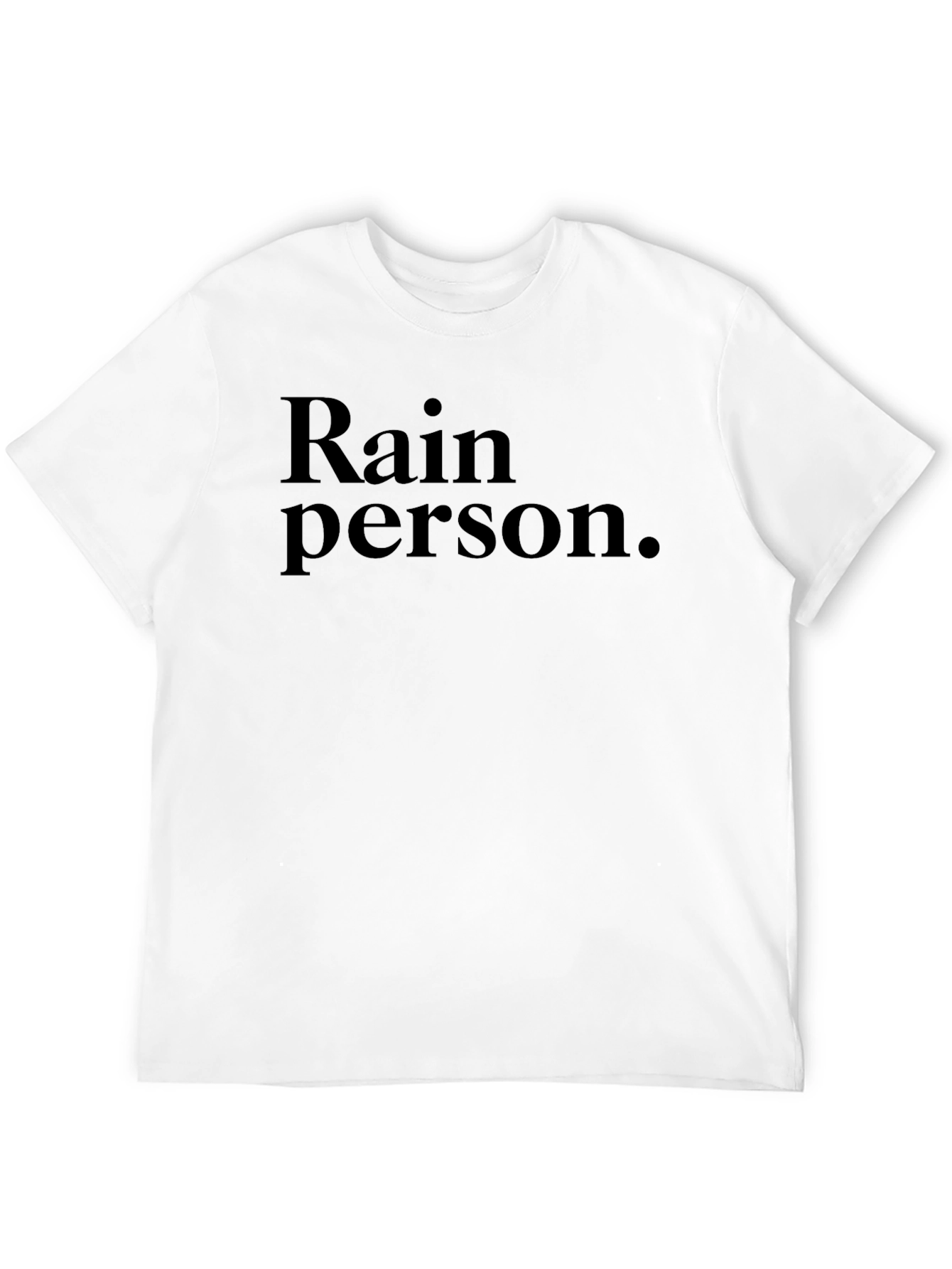 Black Rain Person Graphic Tee - Soft Cotton Blend view 12