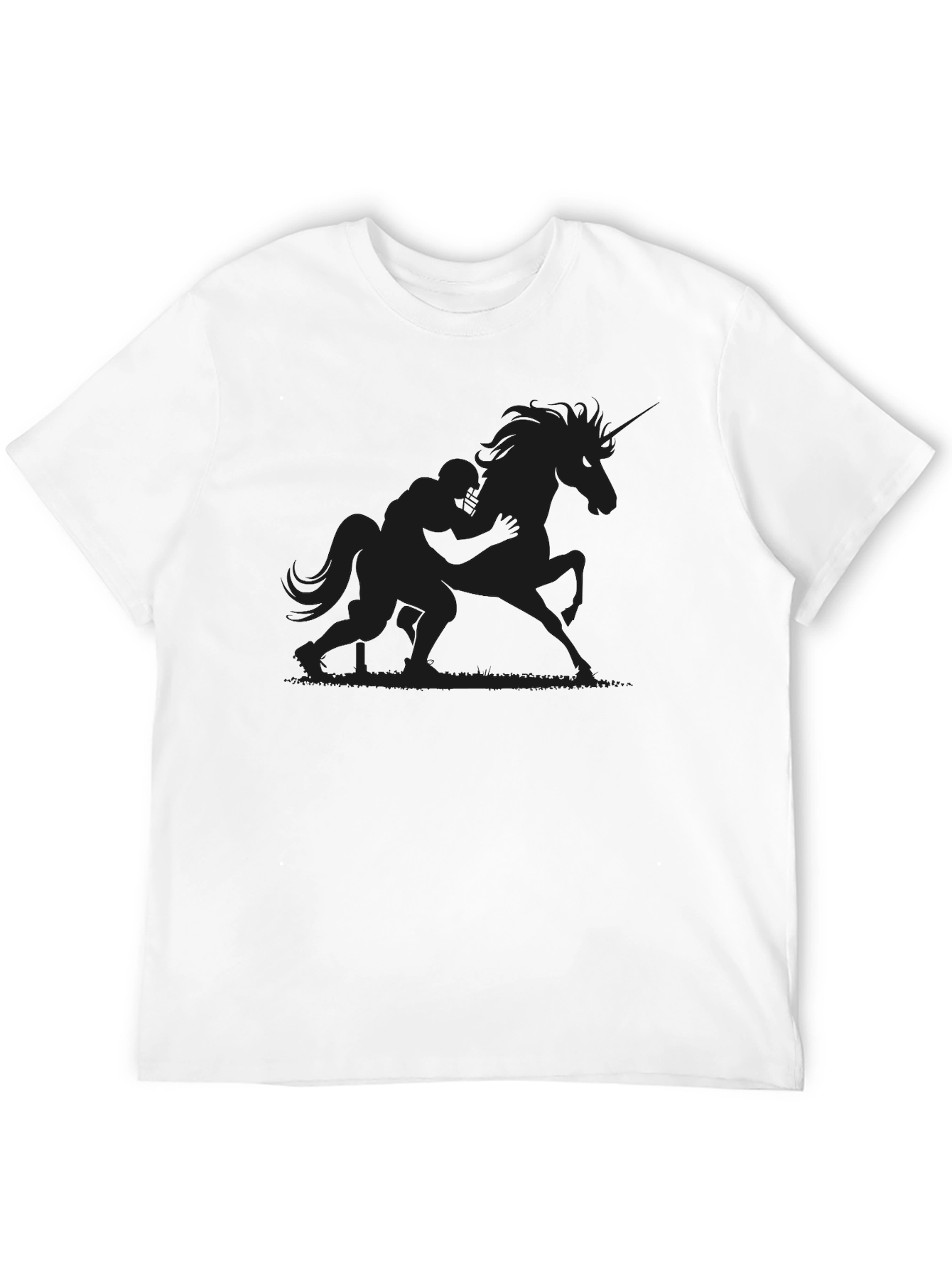Black Unicorn Rider Graphic Tee - Men's Black T-Shirt view 12