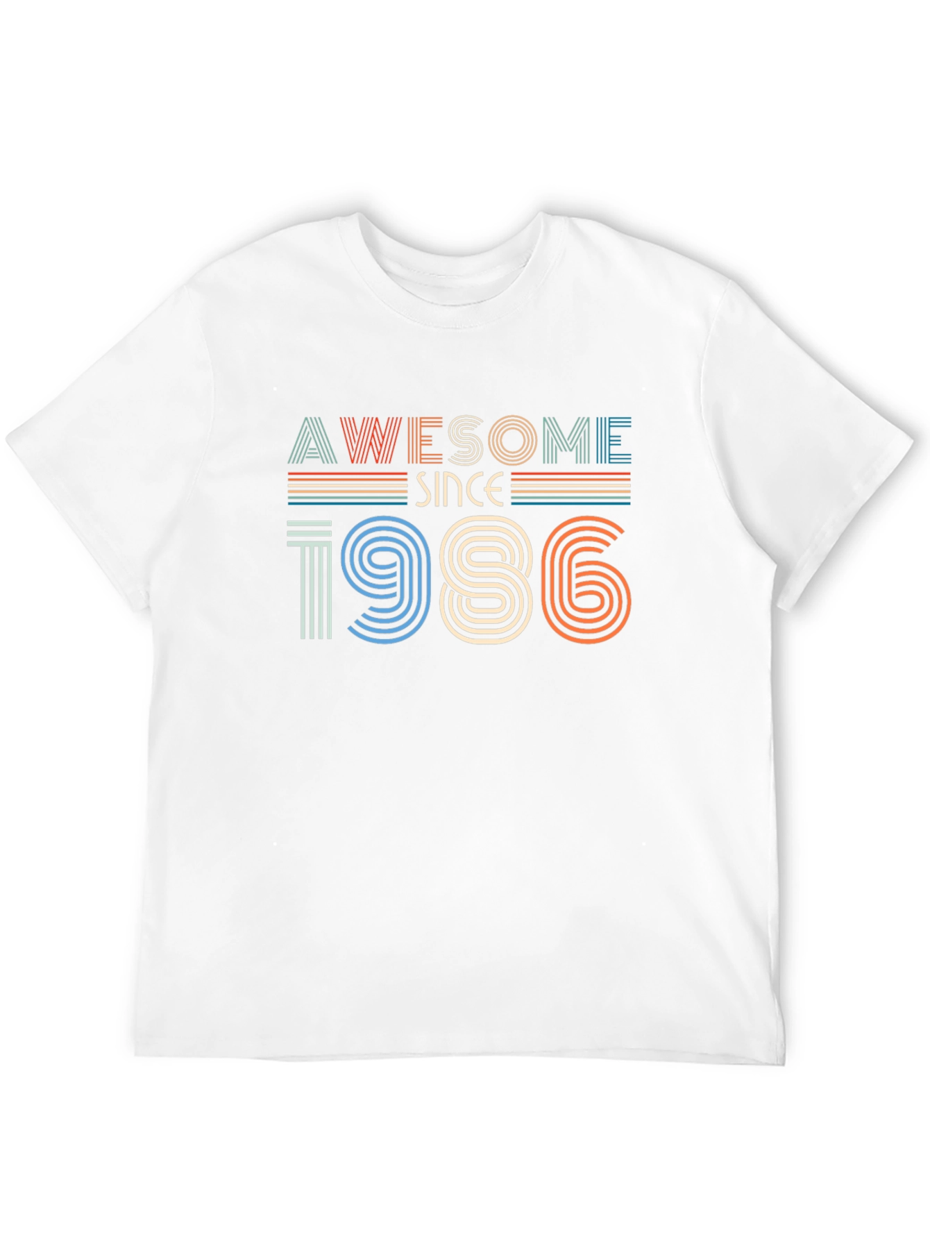 Black Awesome Since 1986 Graphic Tee view 12