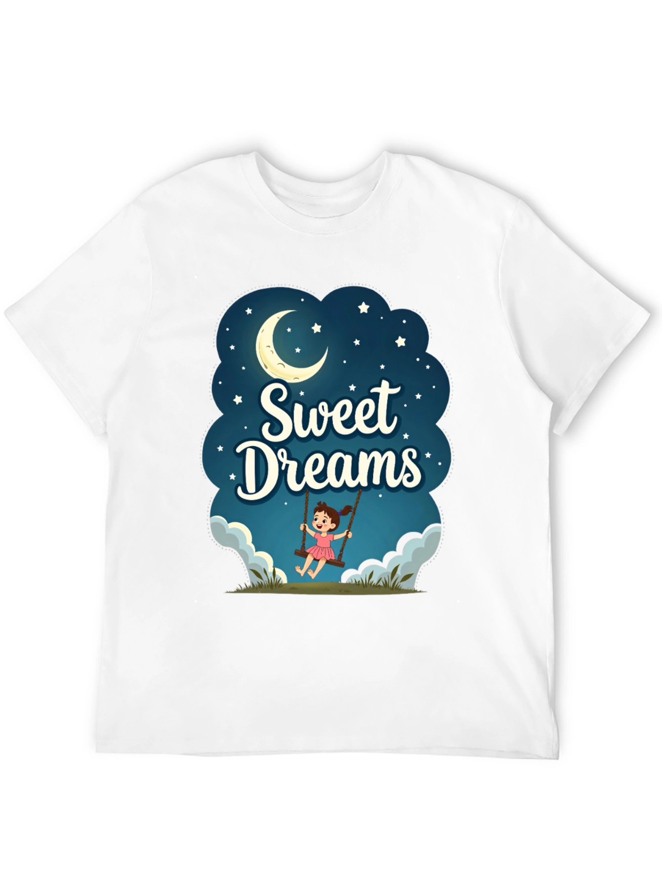 Black Sweet Dreams Graphic T-Shirt - Night Theme view 12