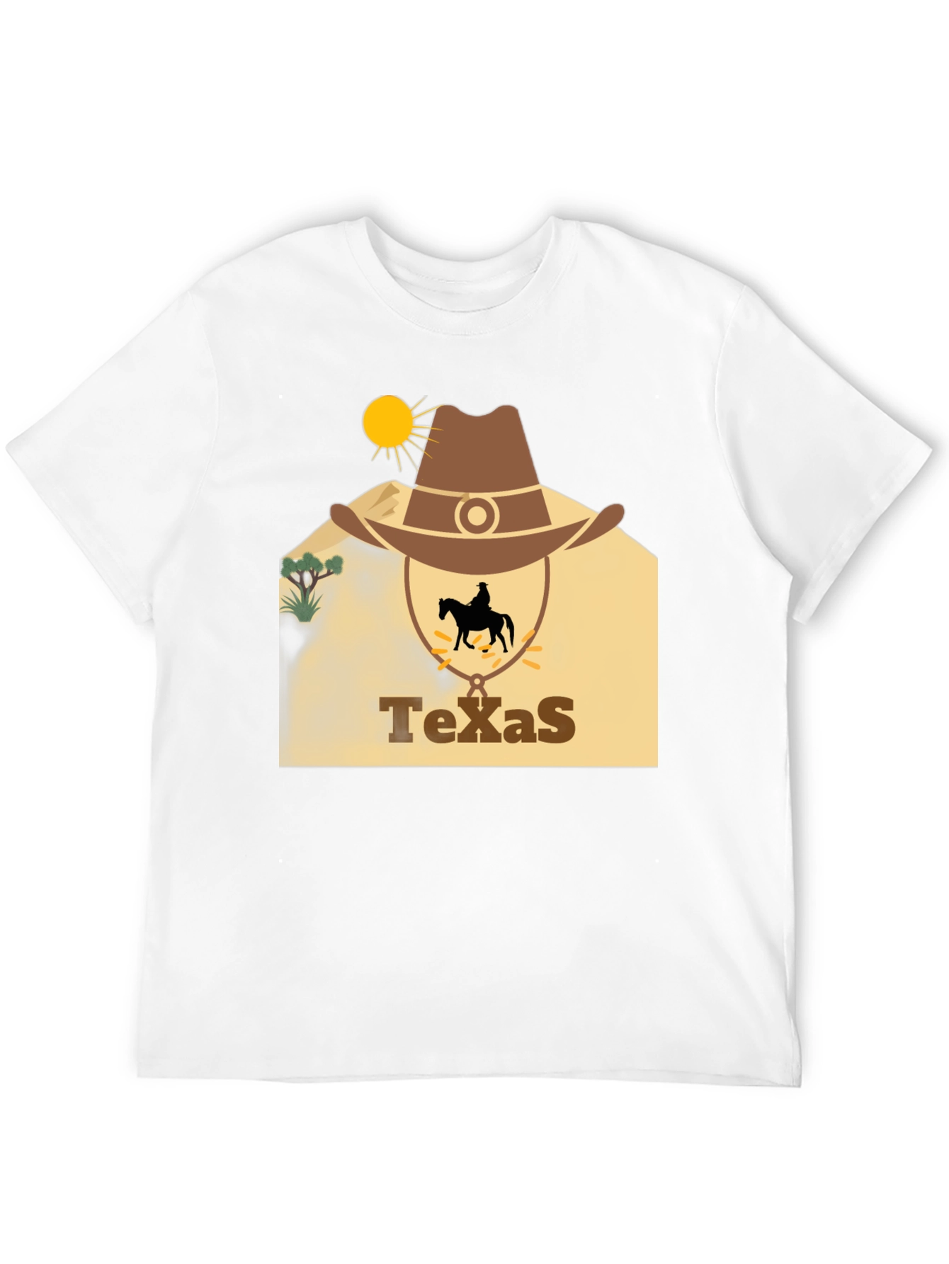 Black Texas Cowboy Graphic T-Shirt view 12