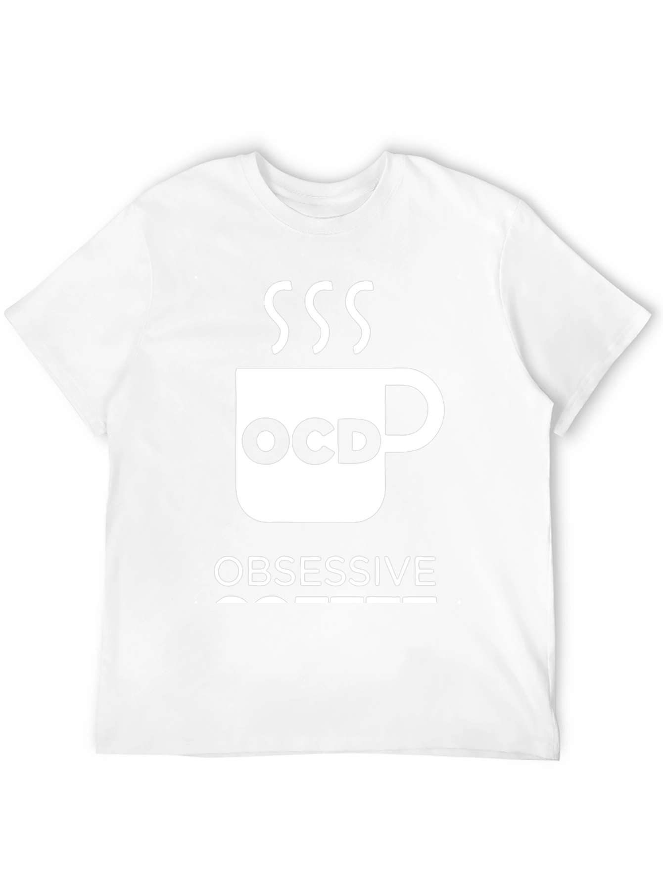 Black Obsessive Coffee Disorder T-Shirt - Funny OCD Coffee Lover Tee view 12
