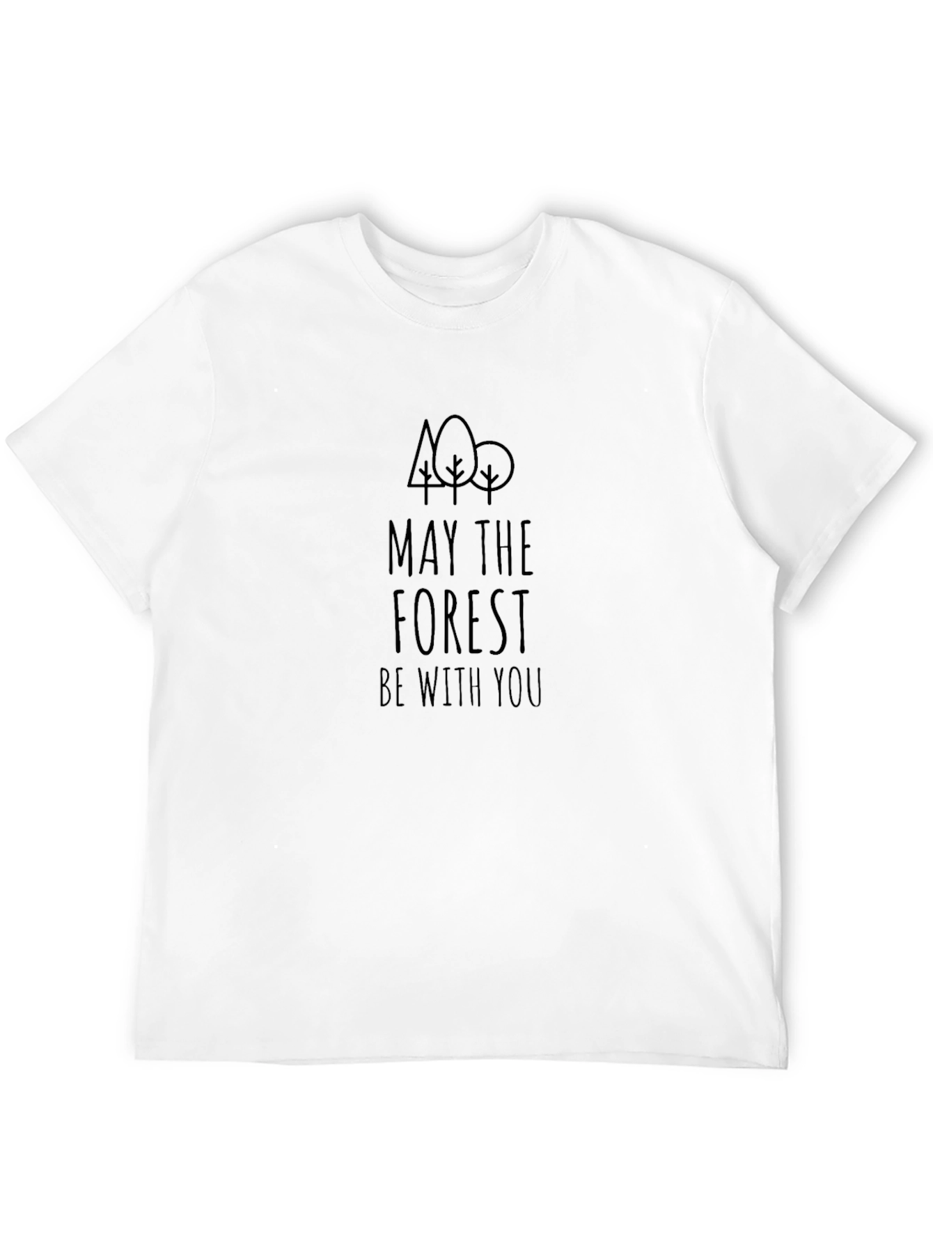 Black May The Forest Be With You Graphic Tee view 12