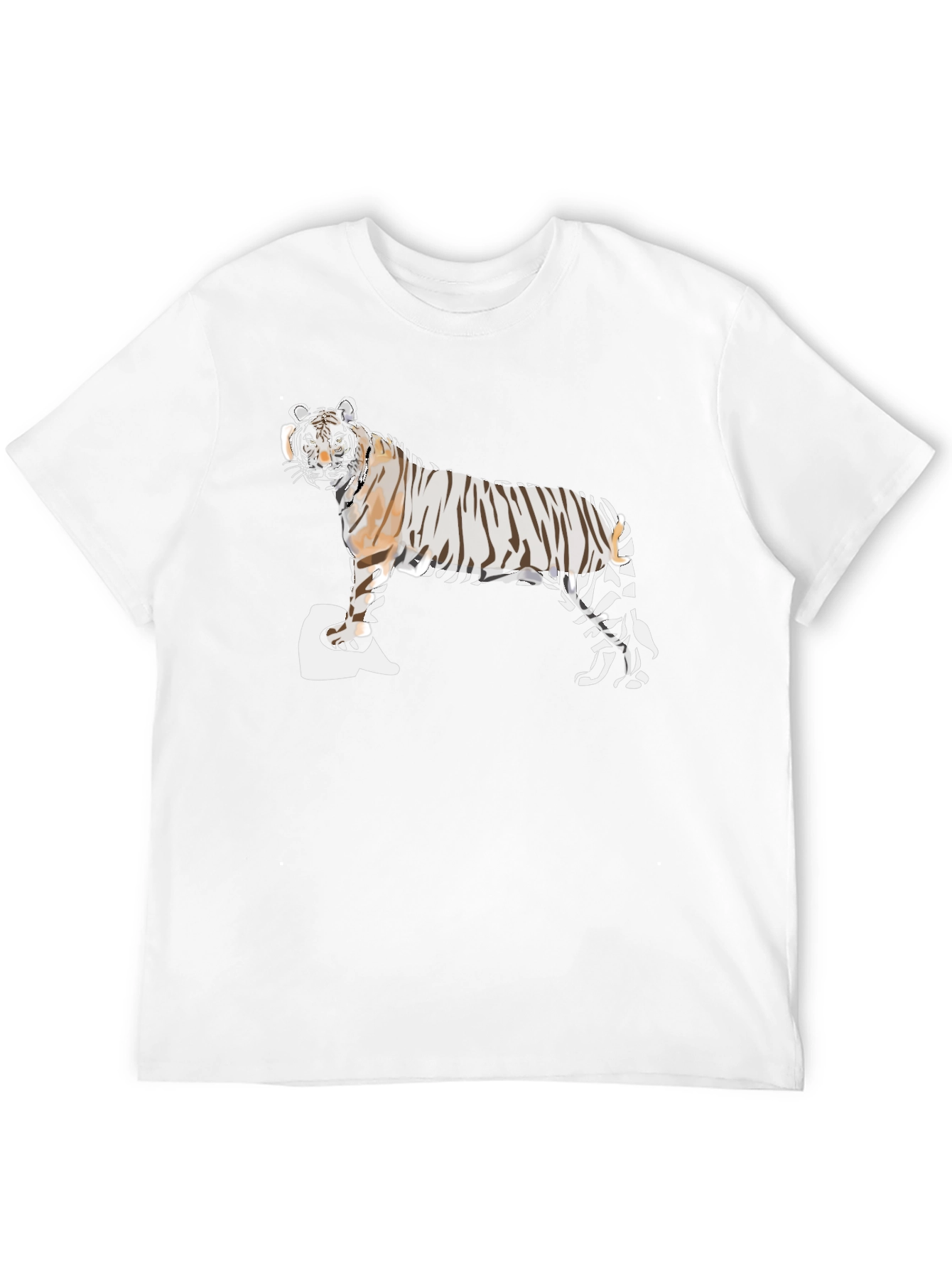 Black Tiger Graphic Tee - Men's Black Short Sleeve view 12