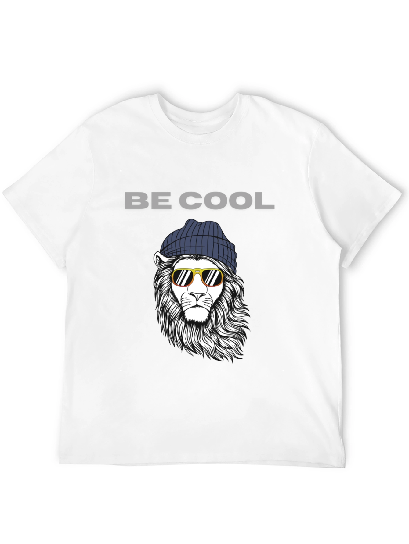 Black Be Cool Lion Graphic Tee view 12