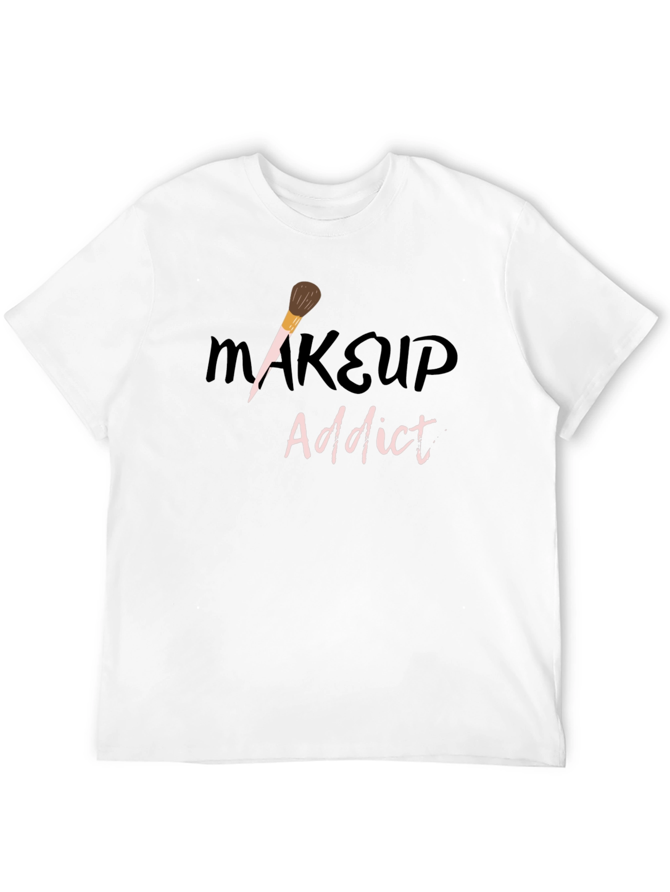 Black Makeup Addict Black T-Shirt view 12