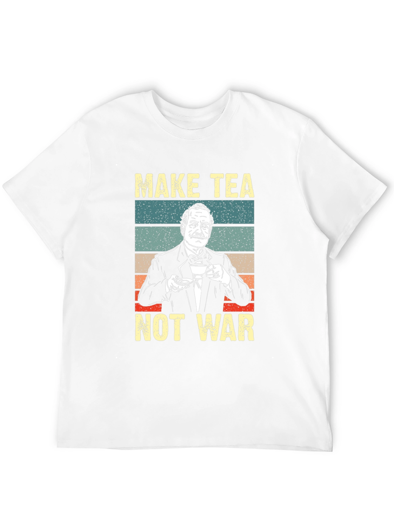 Black Make Tea Not War T-Shirt view 12