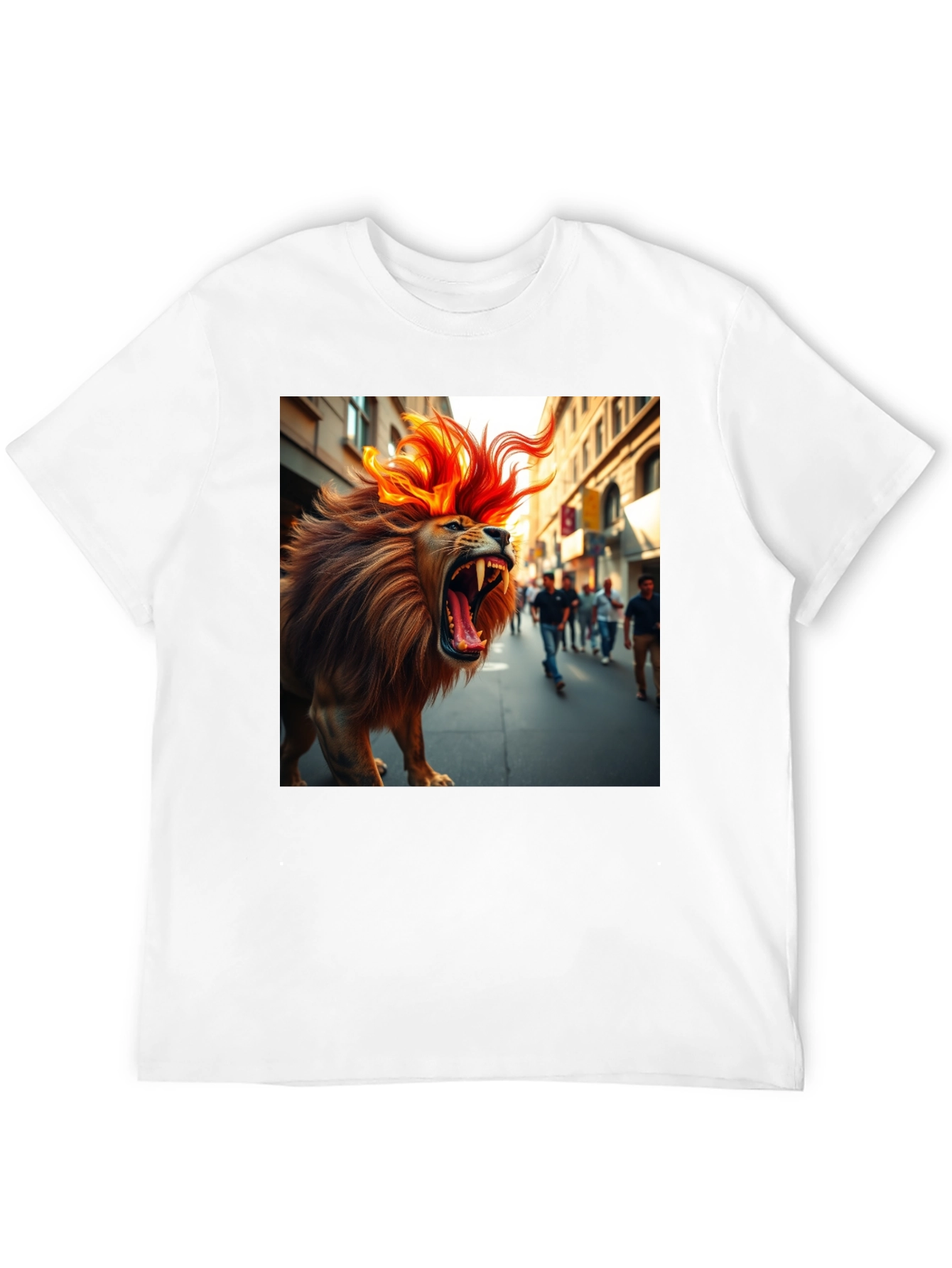 Black Roaring Lion Graphic Tee - Bold Streetwear view 12