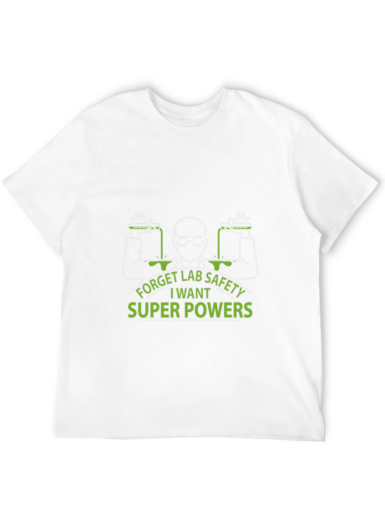 Black Forget Lab Safety T-Shirt - Super Powers view 12