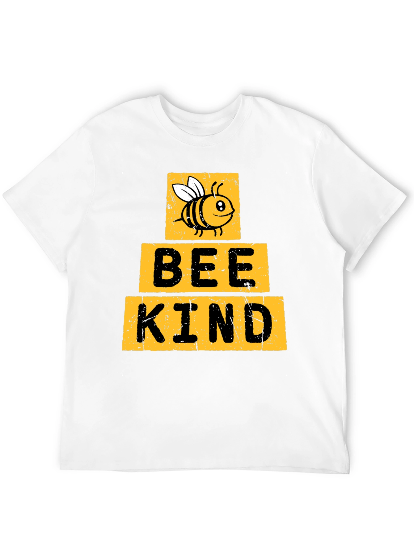 Black Bee Kind T-Shirt - Black Crew Neck view 12