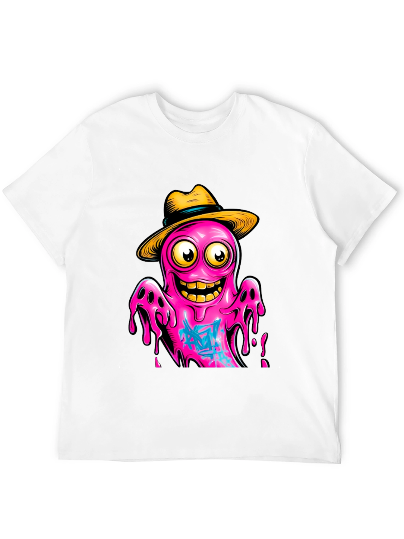 Black Cartoon Octopus T-Shirt - Funky Graphic Tee view 12