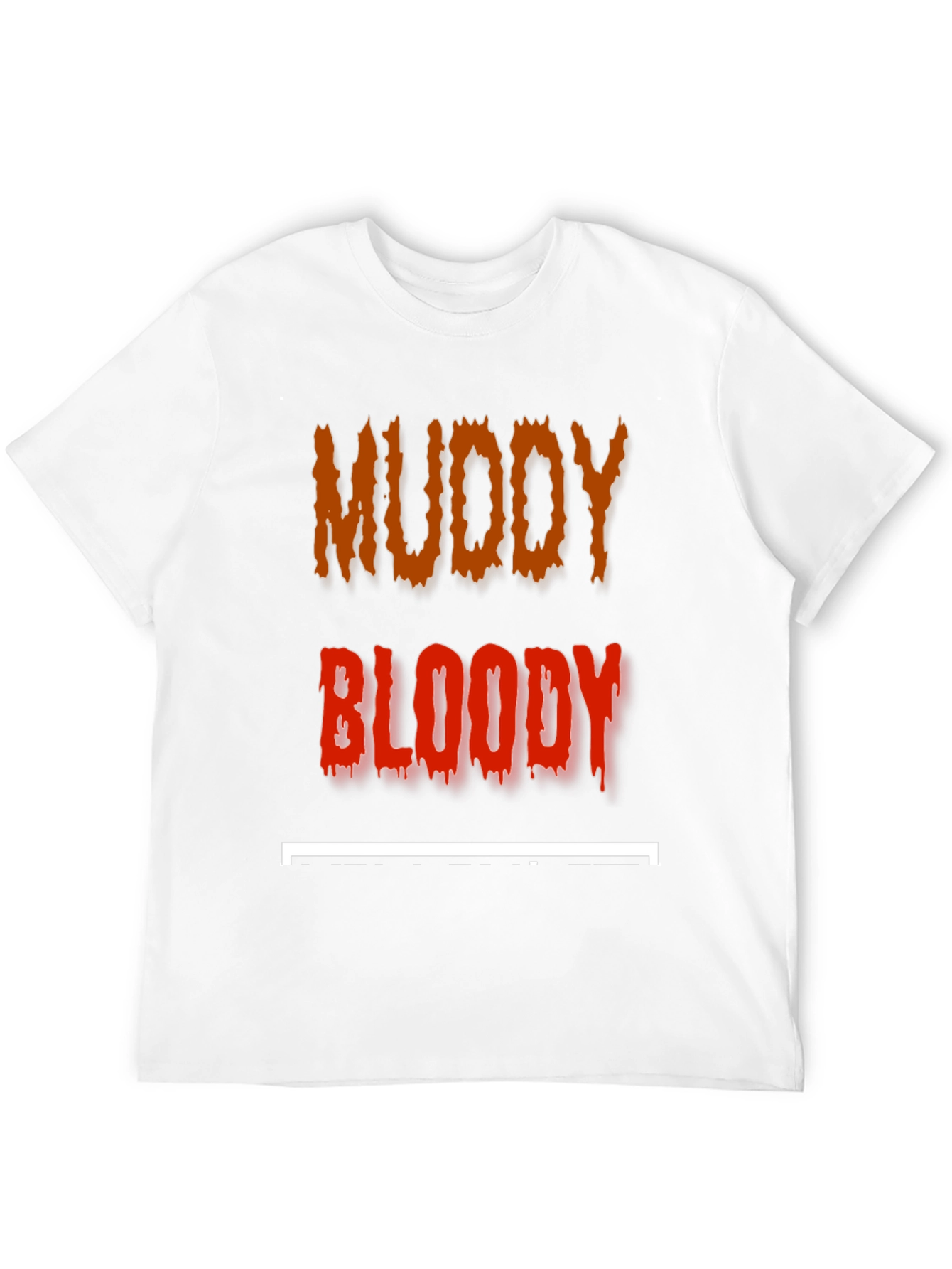 Black Muddy Bloody T-Shirt - Edgy Graphic Tee view 12