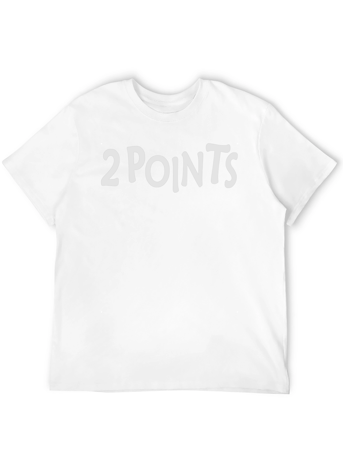 Black 2 Points Graphic Tee - Black Cotton T-Shirt view 12