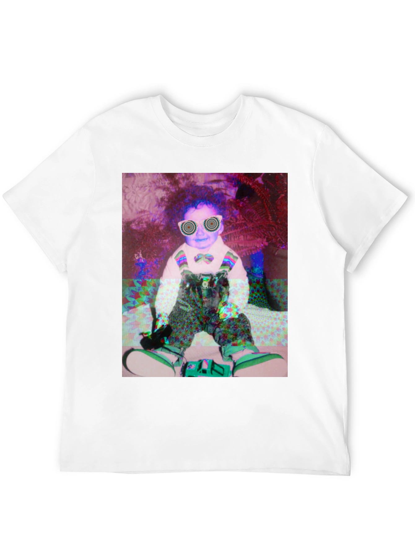 Black Psychedelic Baby Graphic Tee view 12
