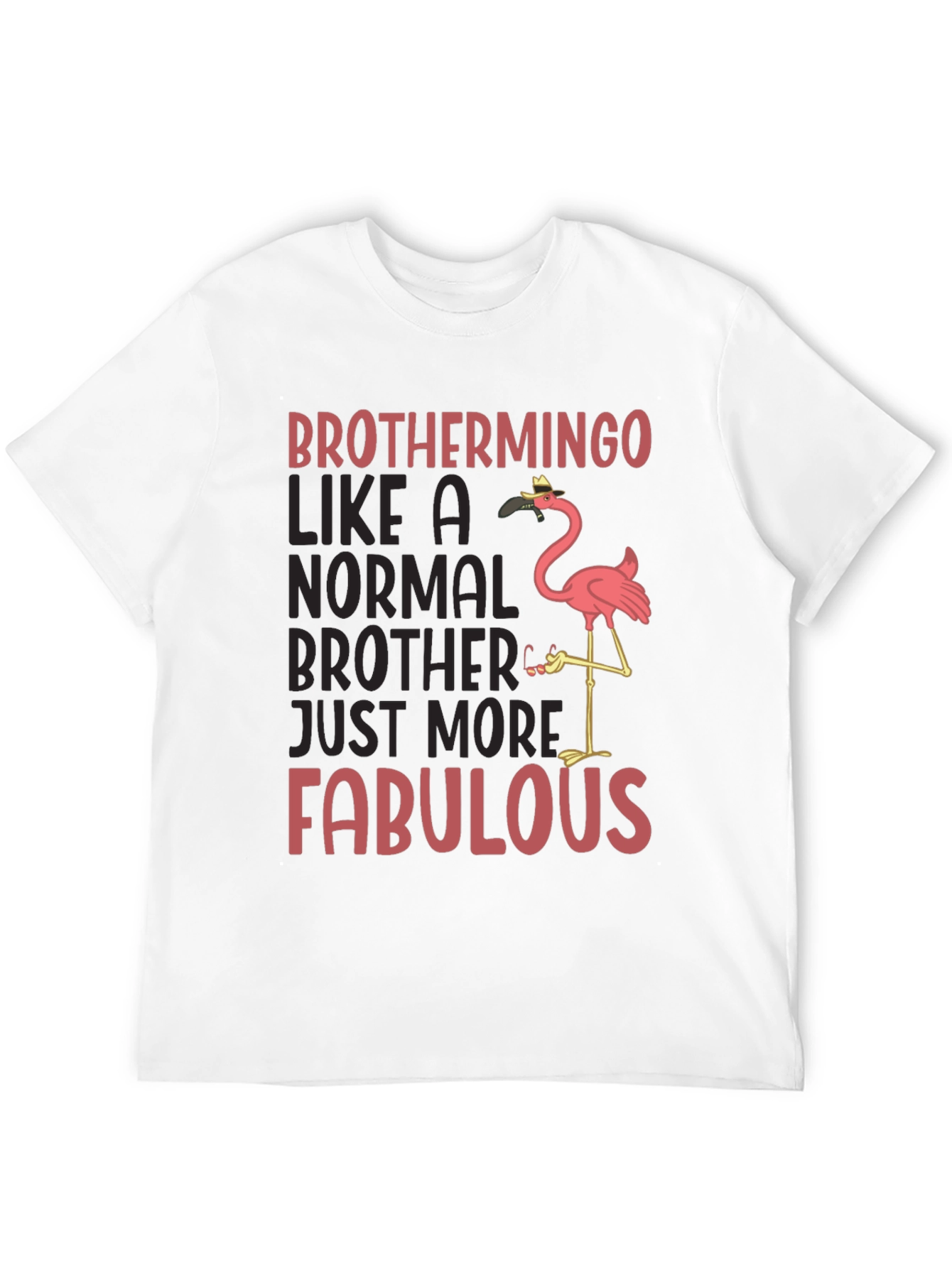 Black Brothermingo Fabulous Flamingo T-Shirt view 12