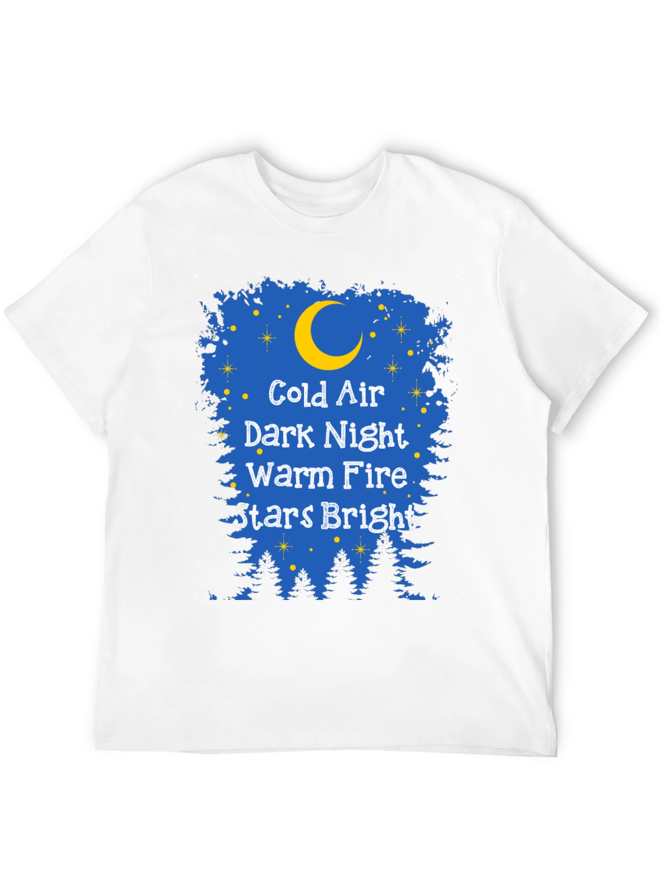 Black Cold Air Dark Night Graphic Tee view 12