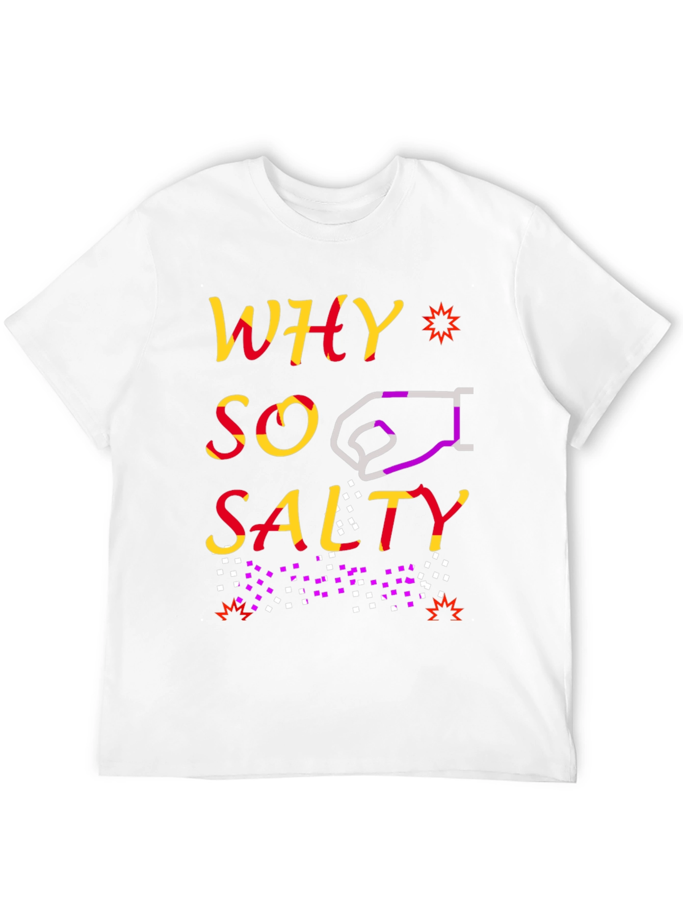 Black Why So Salty Graphic Tee - Trendy & Unique view 12