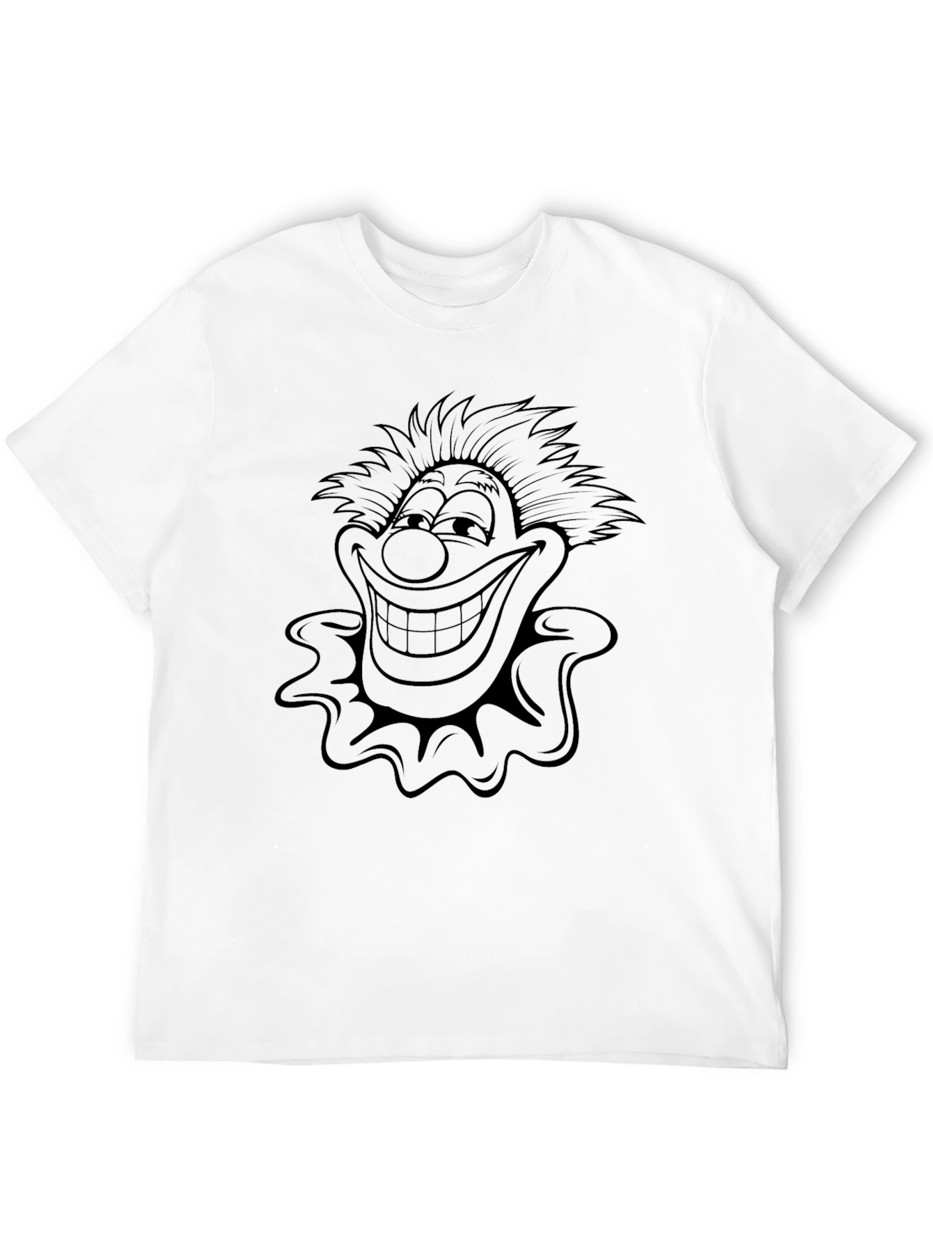Black Clown Graphic Black T-Shirt view 12