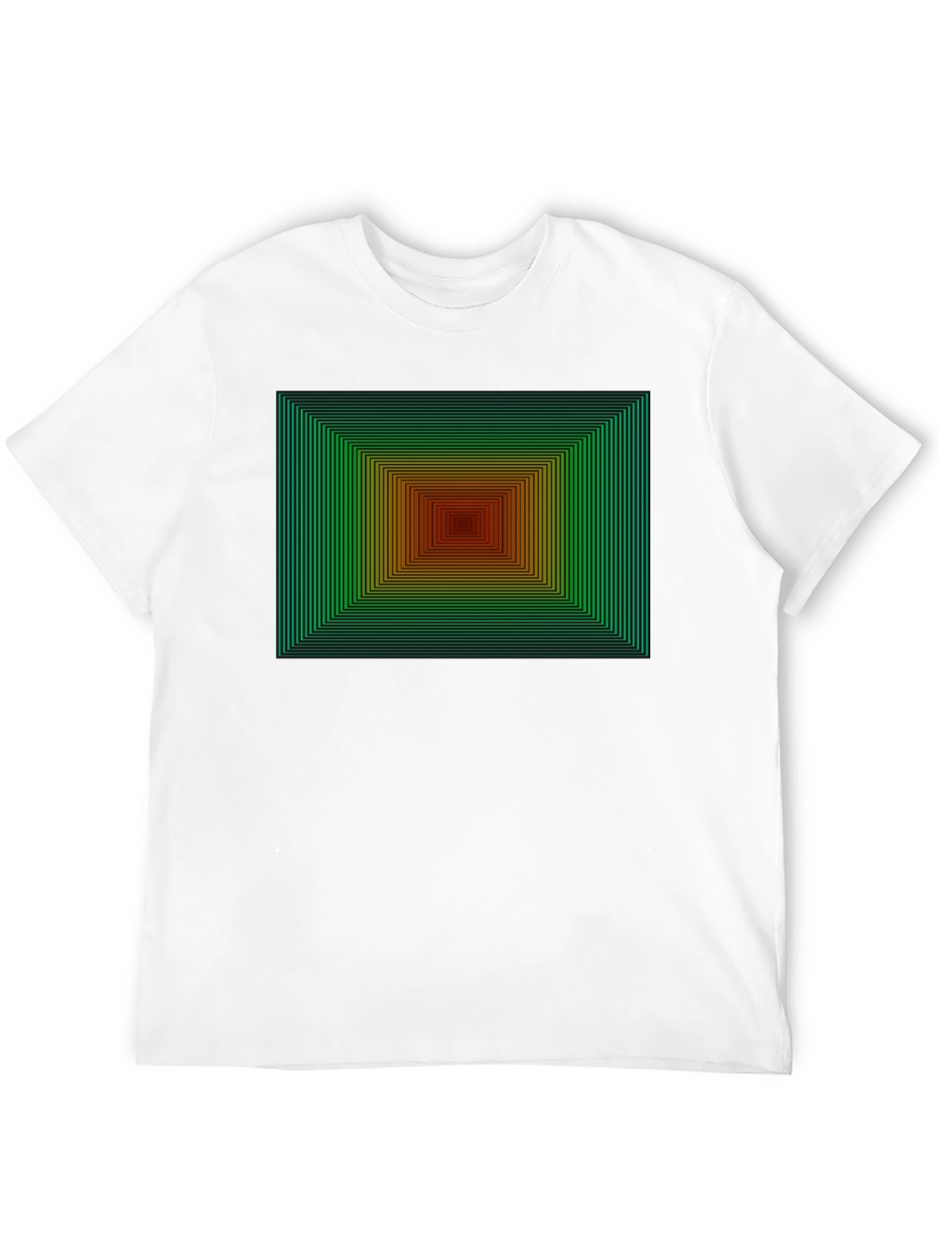 Black Geometric Gradient T-Shirt view 12