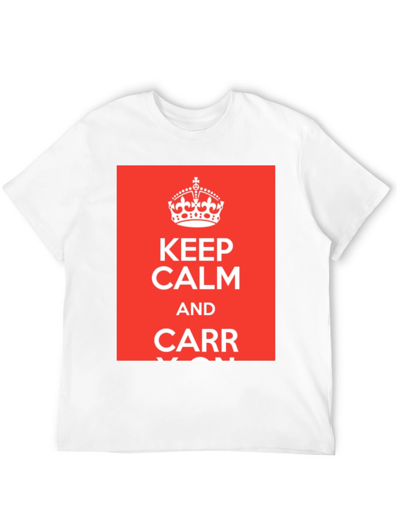 Black Keep Calm and Carr-y On T-Shirt - Black Crew Neck Tee view 12