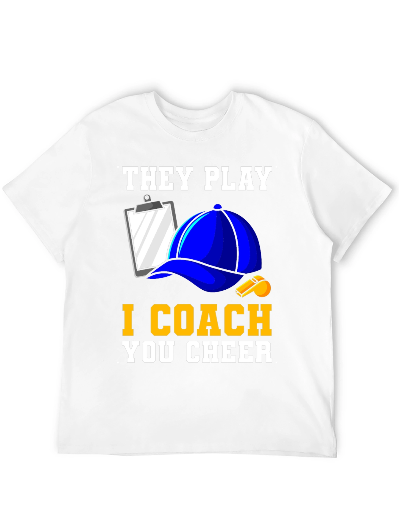 Black They Play I Coach You Cheer T-Shirt view 12
