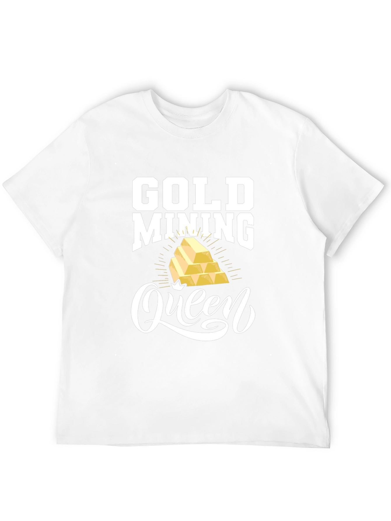 Black Gold Mining Queen Black Graphic Tee view 12
