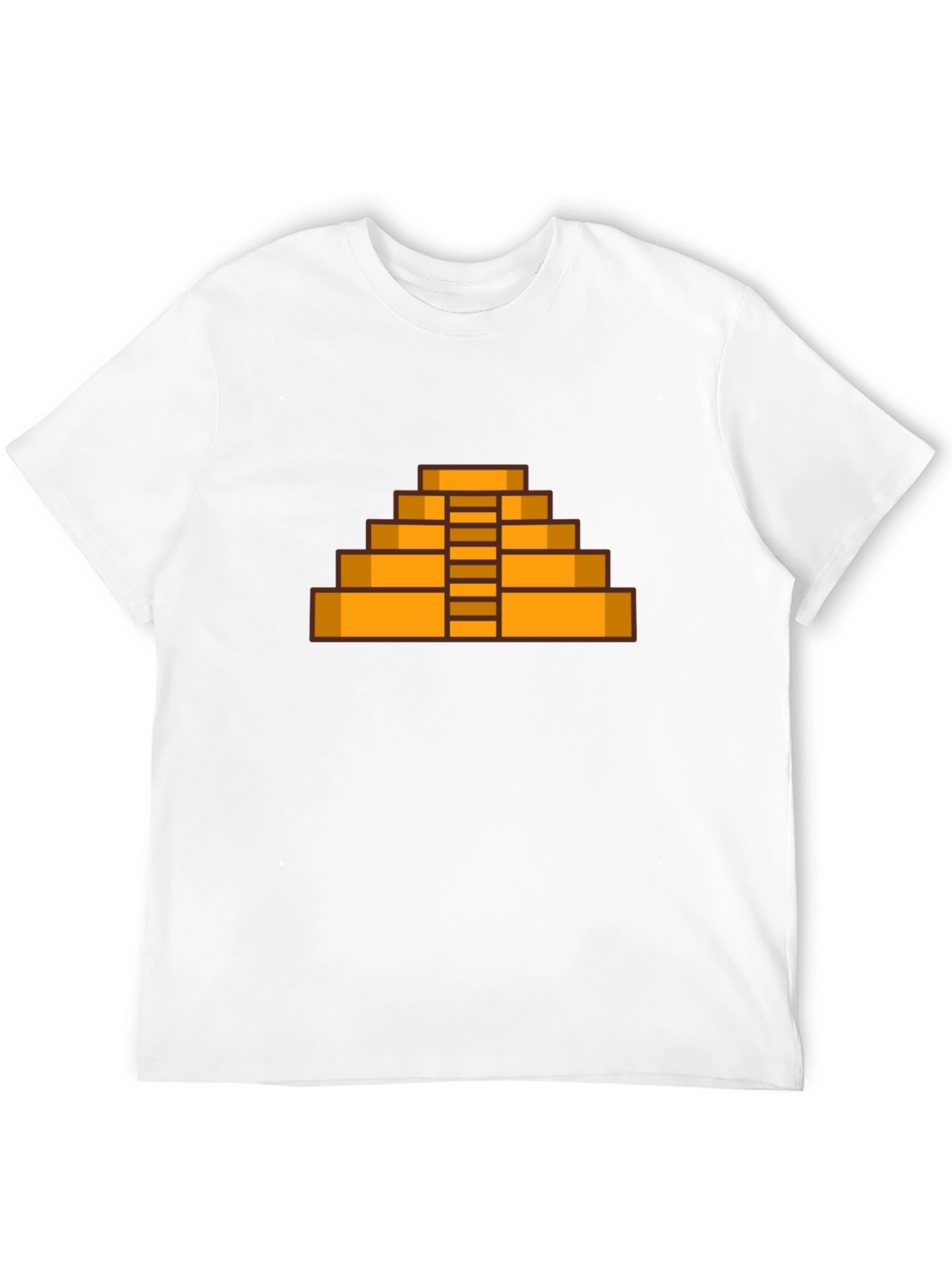 Black Pixel Pyramid Graphic Tee - Retro Style view 12