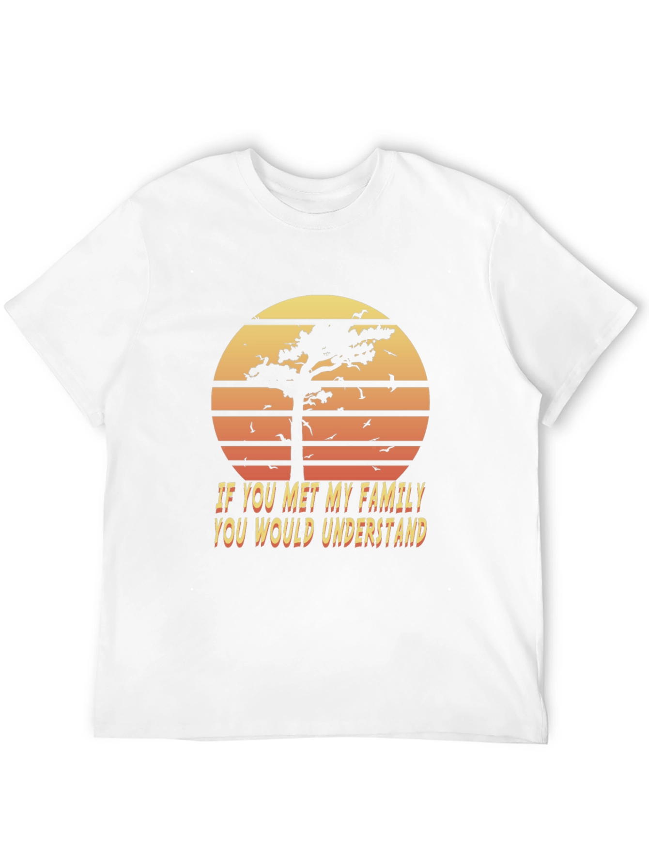 Black Retro Family Humor T-Shirt - Sunset Graphic Tee view 12