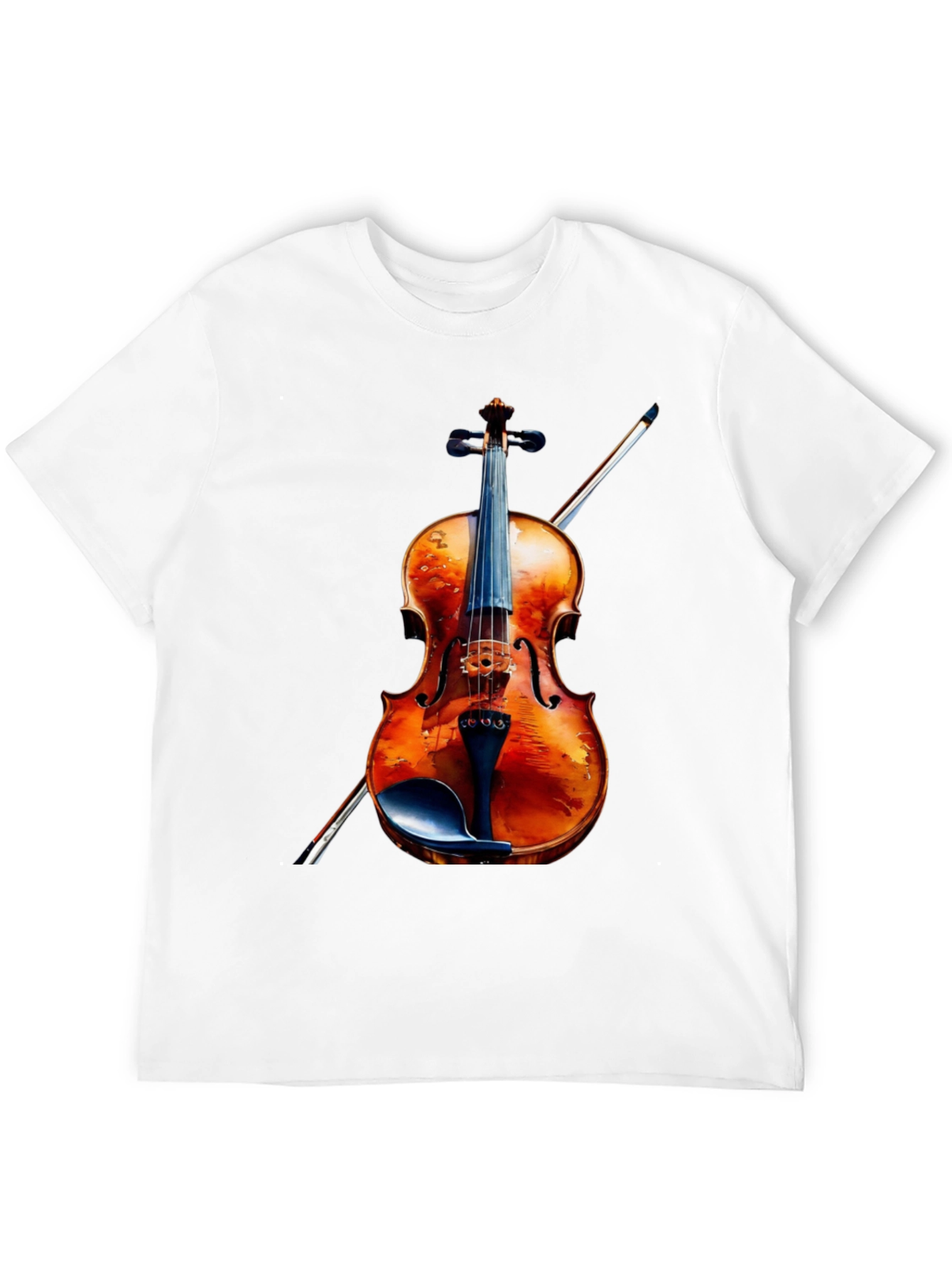 Black Violin Graphic Tee - Musical Instrument Shirt view 12