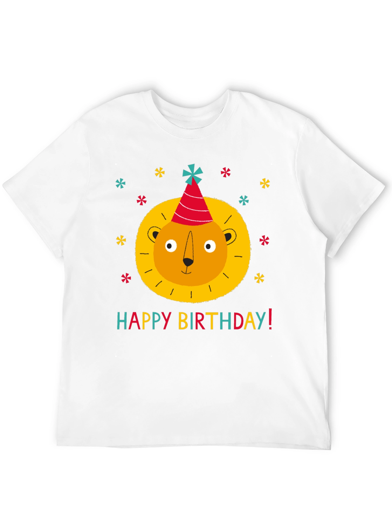 Black Birthday Lion T-Shirt - Fun Party Tee view 12