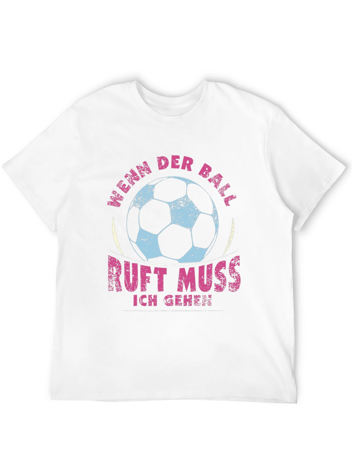 Black Soccer Ball Graphic T-Shirt - "Wenn Der Ball Ruft" view 12