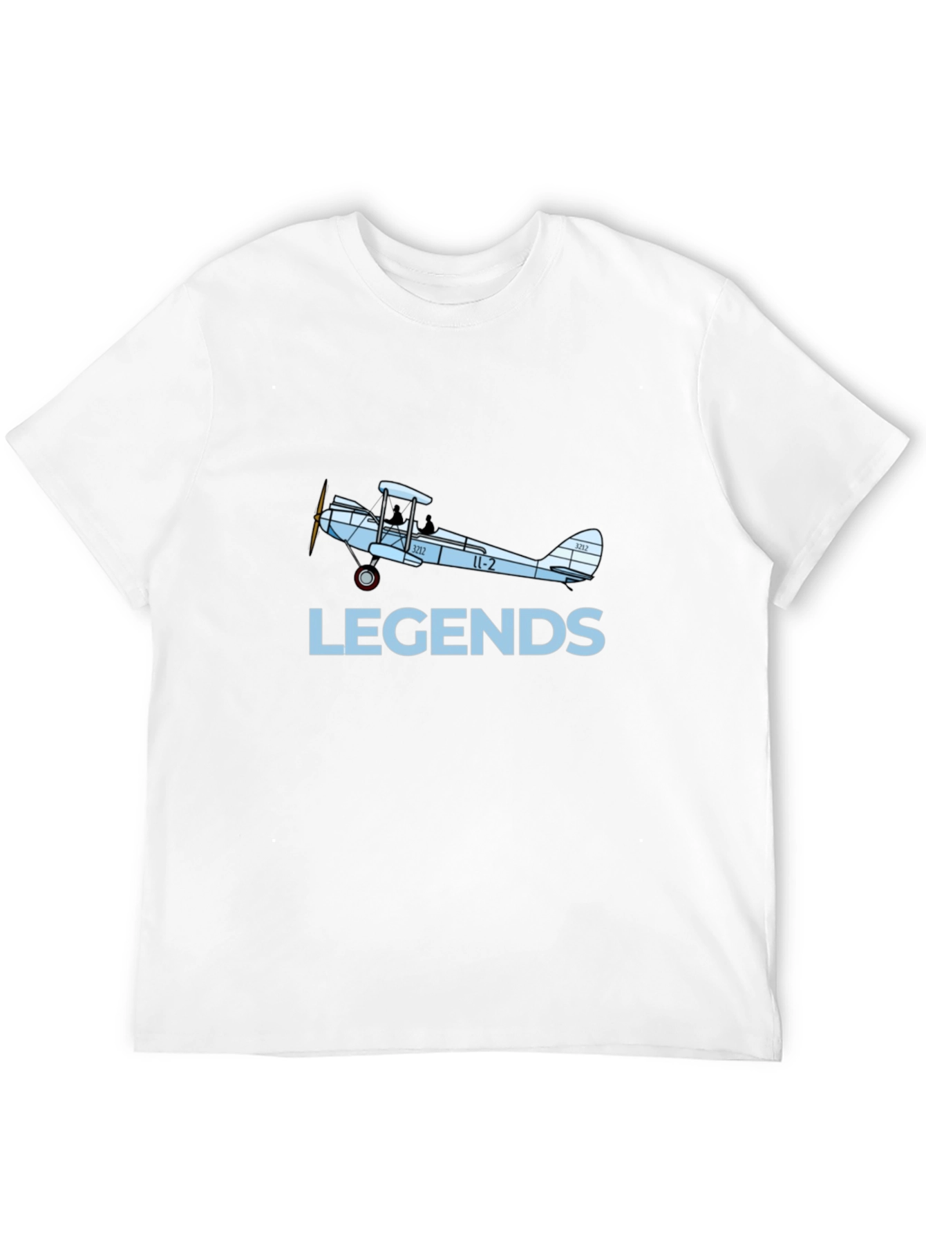 Black Legends Biplane Graphic T-Shirt - Black view 12