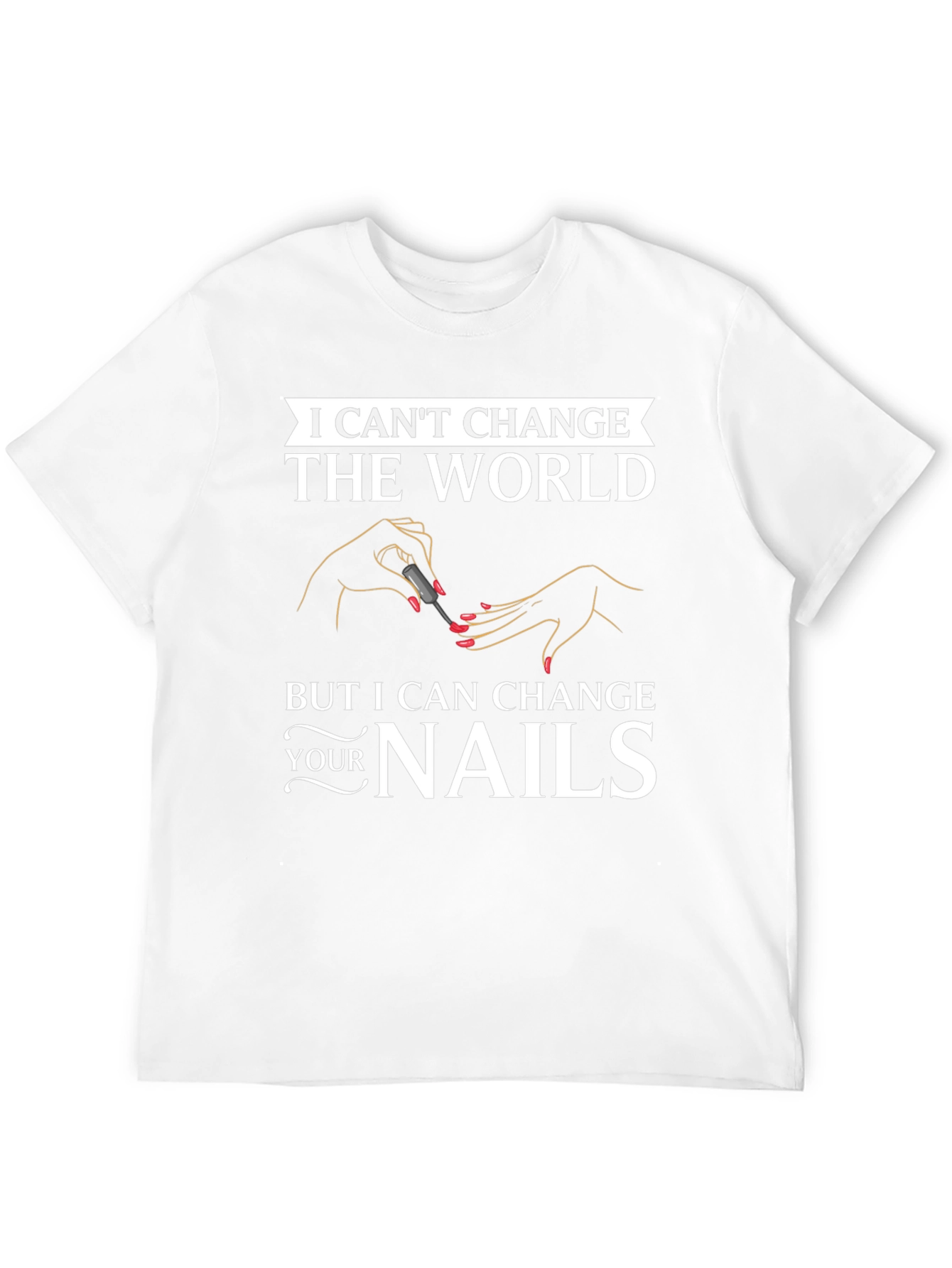 Black Nail Technician Graphic T-Shirt view 12