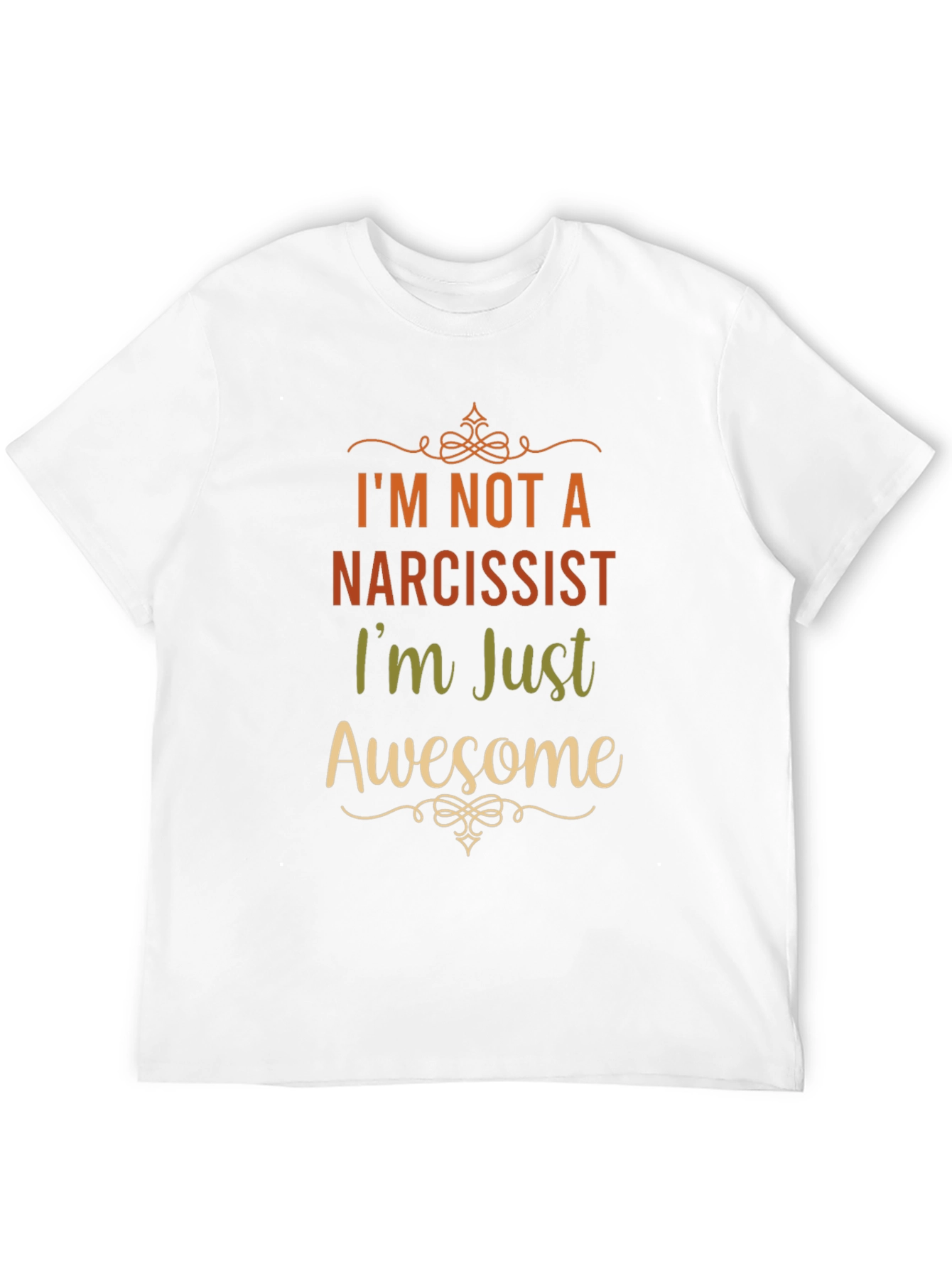 Black Narcissist? Awesome! Graphic T-Shirt view 12